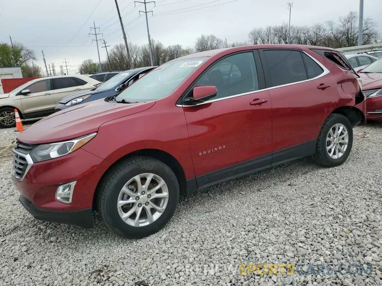 1 Photograph of a damaged car 2GNAXUEV9M6154450 CHEVROLET EQUINOX 2021