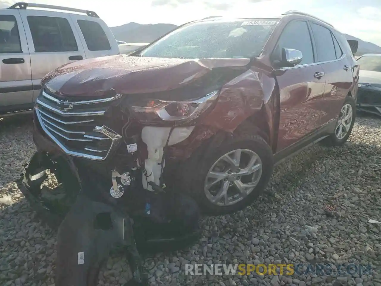 1 Photograph of a damaged car 2GNAXXEV1M6107253 CHEVROLET EQUINOX 2021