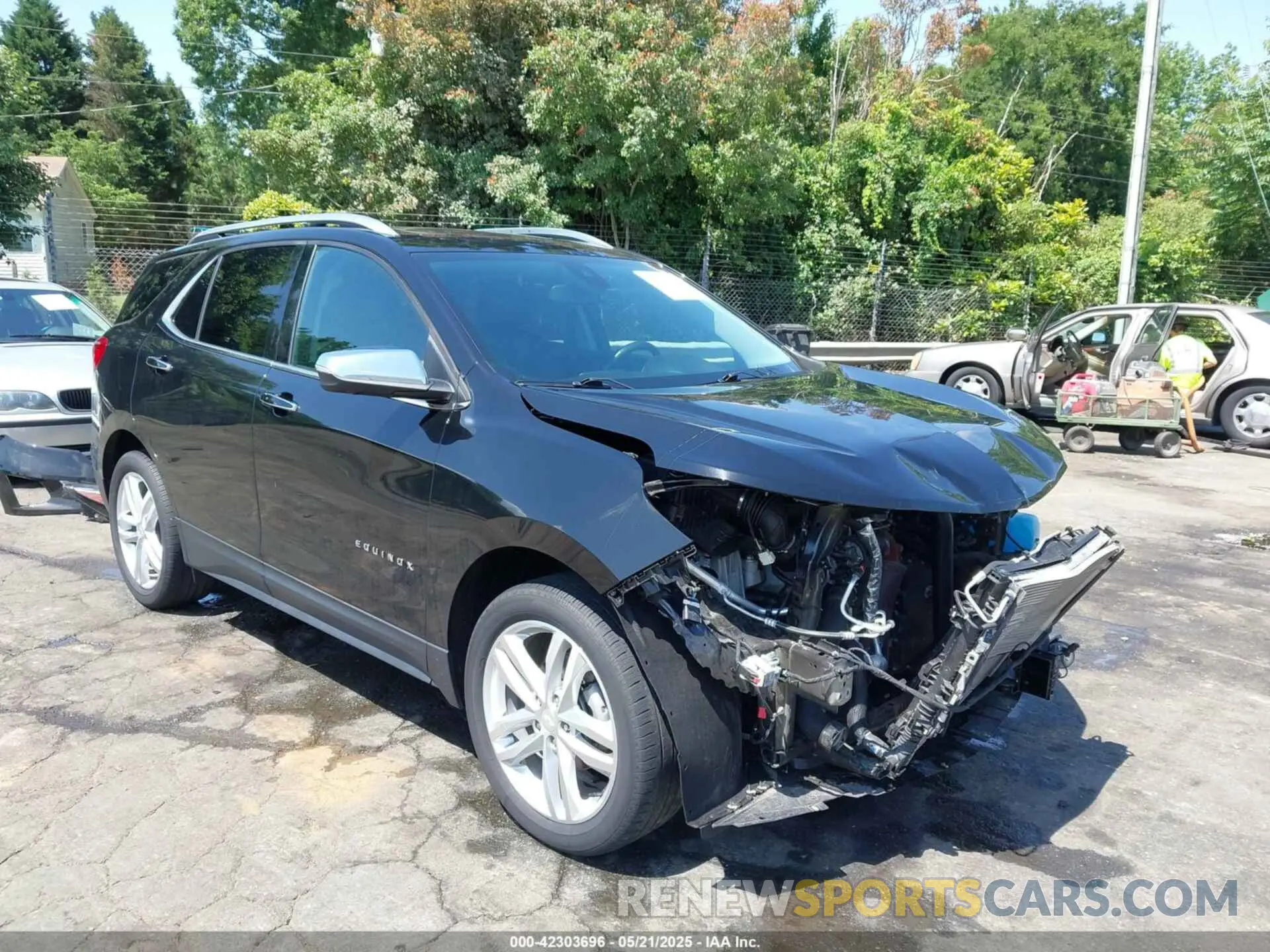 1 Photograph of a damaged car 2GNAXXEV8M6143697 CHEVROLET EQUINOX 2021