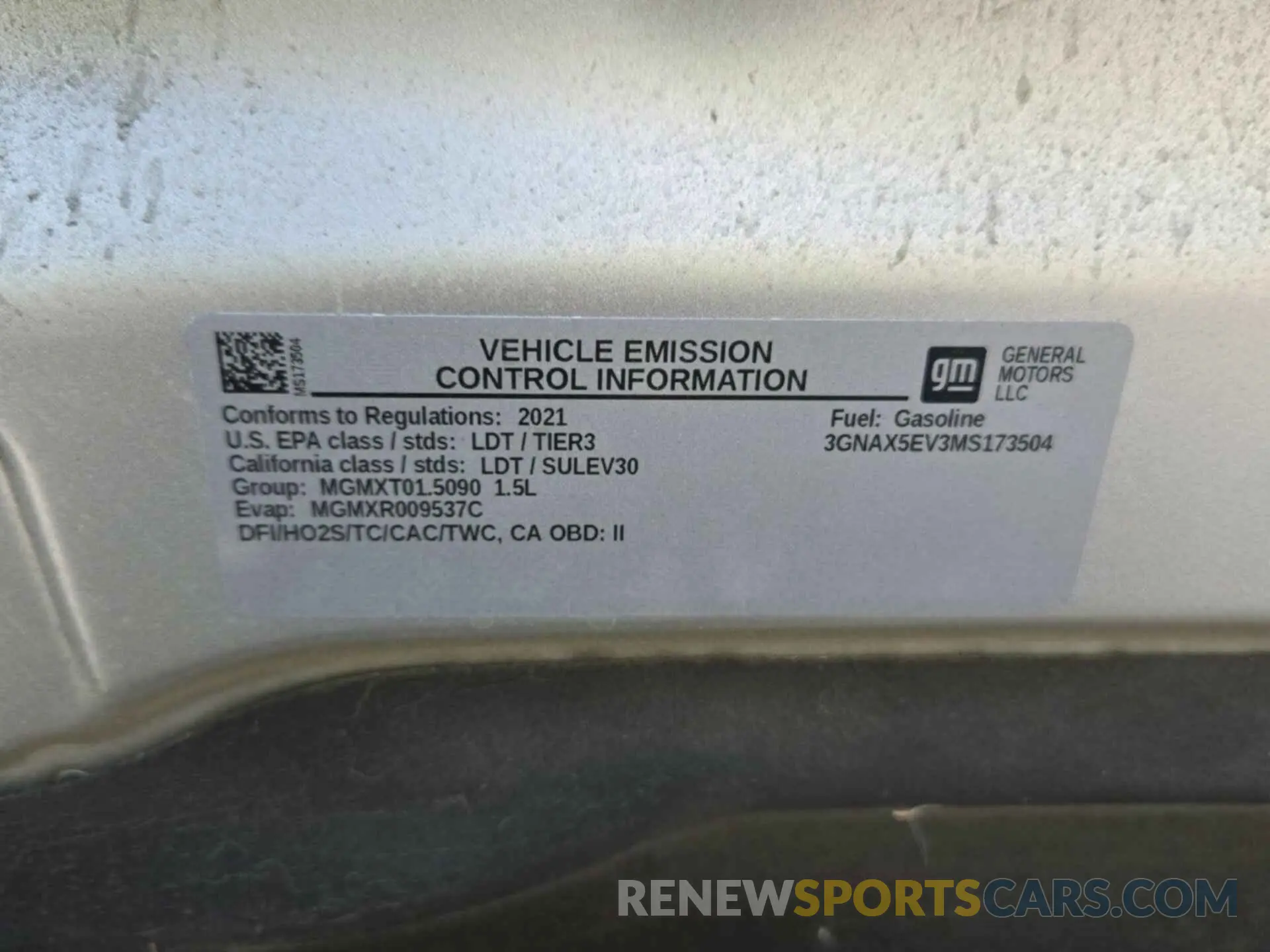 49 Photograph of a damaged car 3GNAX5EV3MS173504 CHEVROLET EQUINOX 2021