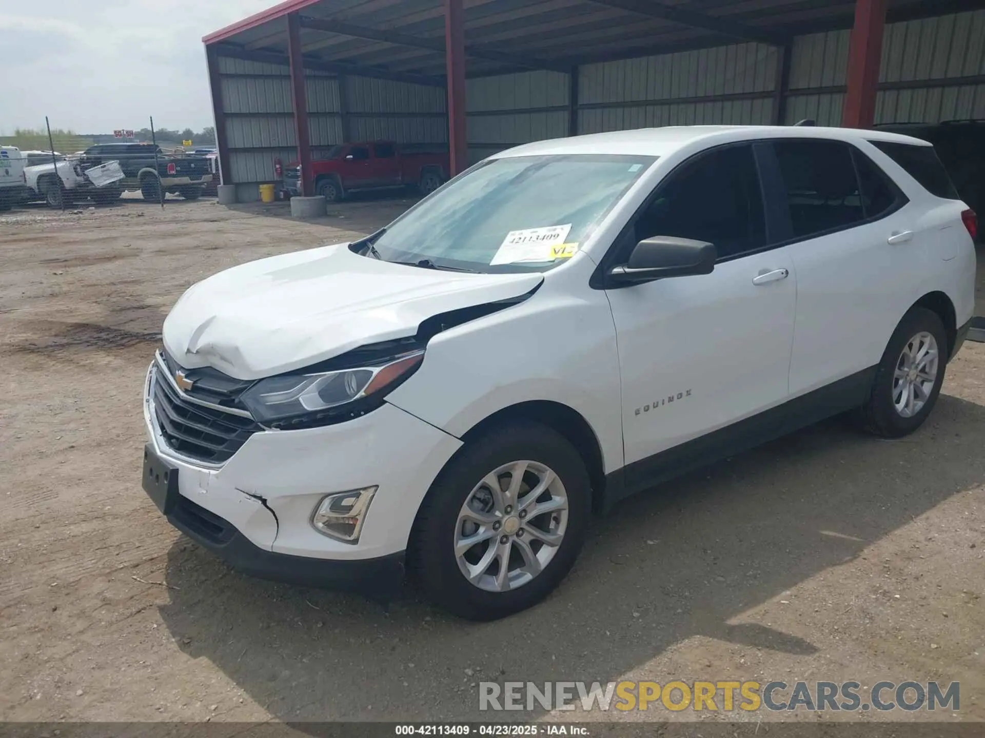 2 Photograph of a damaged car 3GNAX5EV6MS139959 CHEVROLET EQUINOX 2021