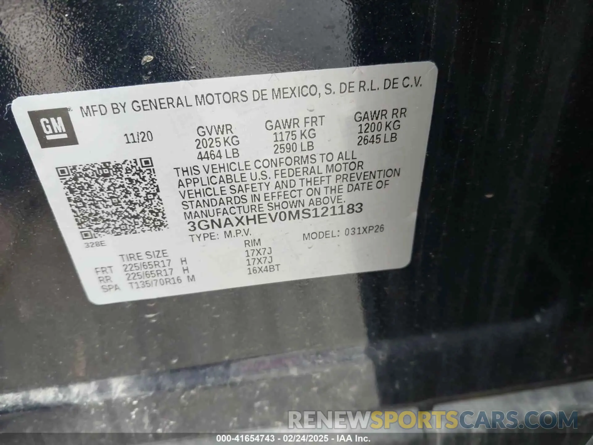 9 Photograph of a damaged car 3GNAXHEV0MS121183 CHEVROLET EQUINOX 2021