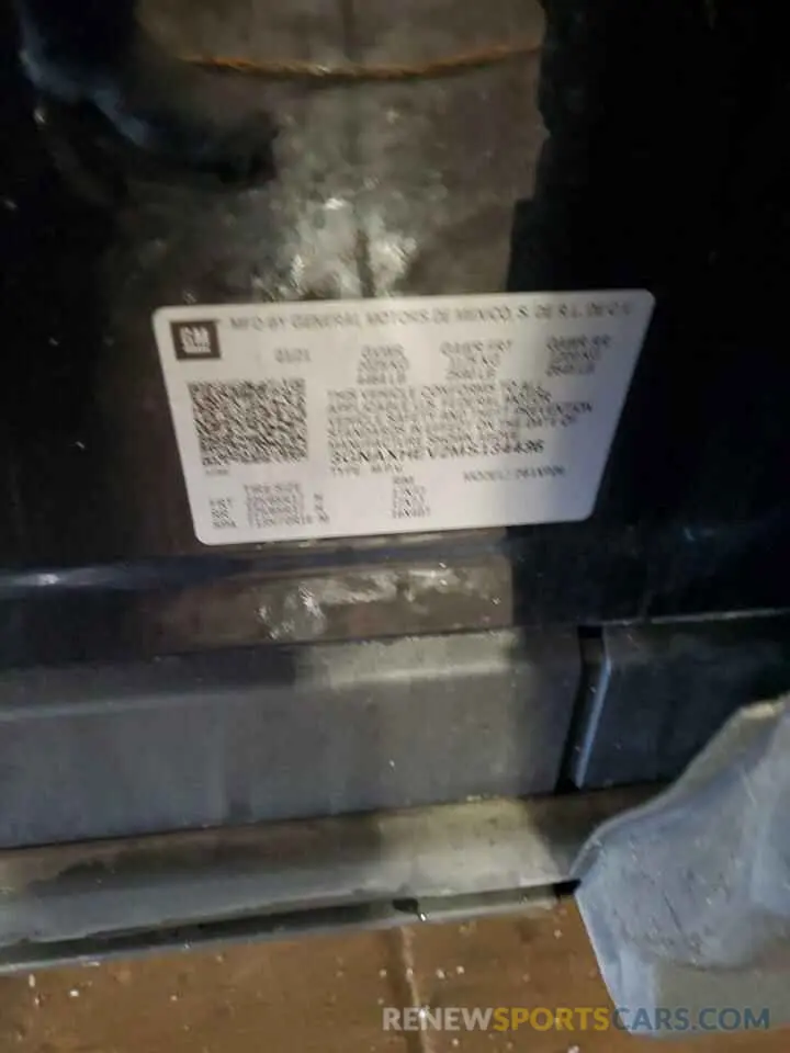14 Photograph of a damaged car 3GNAXHEV2MS134436 CHEVROLET EQUINOX 2021