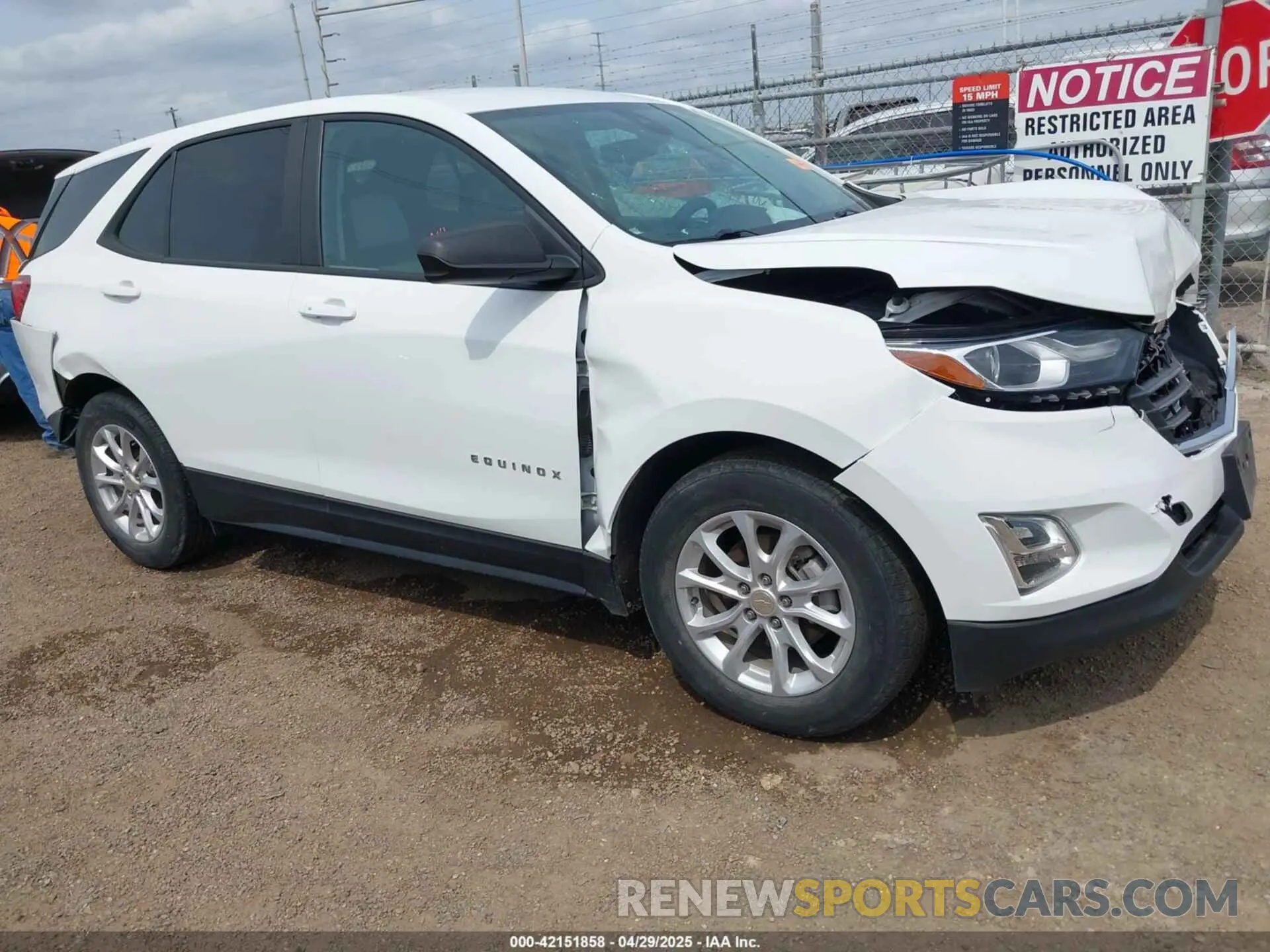 1 Photograph of a damaged car 3GNAXHEV2MS143993 CHEVROLET EQUINOX 2021