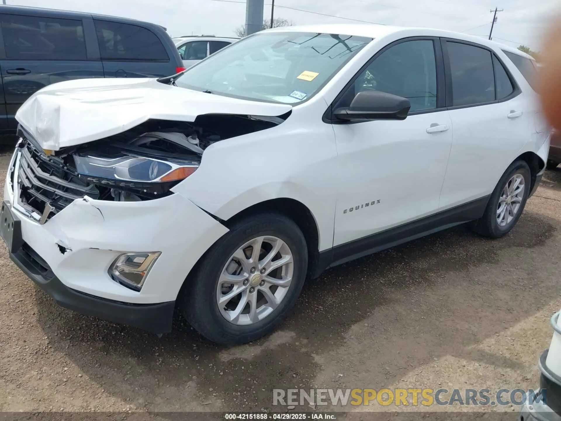 2 Photograph of a damaged car 3GNAXHEV2MS143993 CHEVROLET EQUINOX 2021