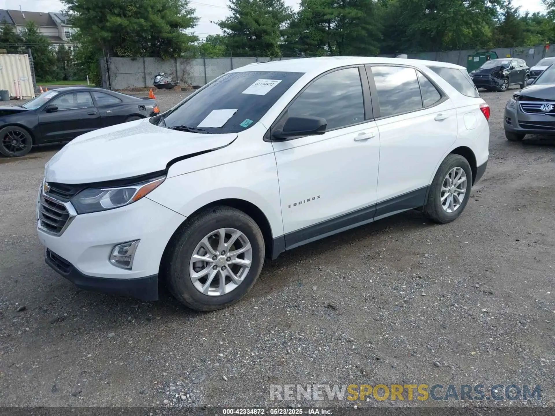 2 Photograph of a damaged car 3GNAXHEV5MS100457 CHEVROLET EQUINOX 2021