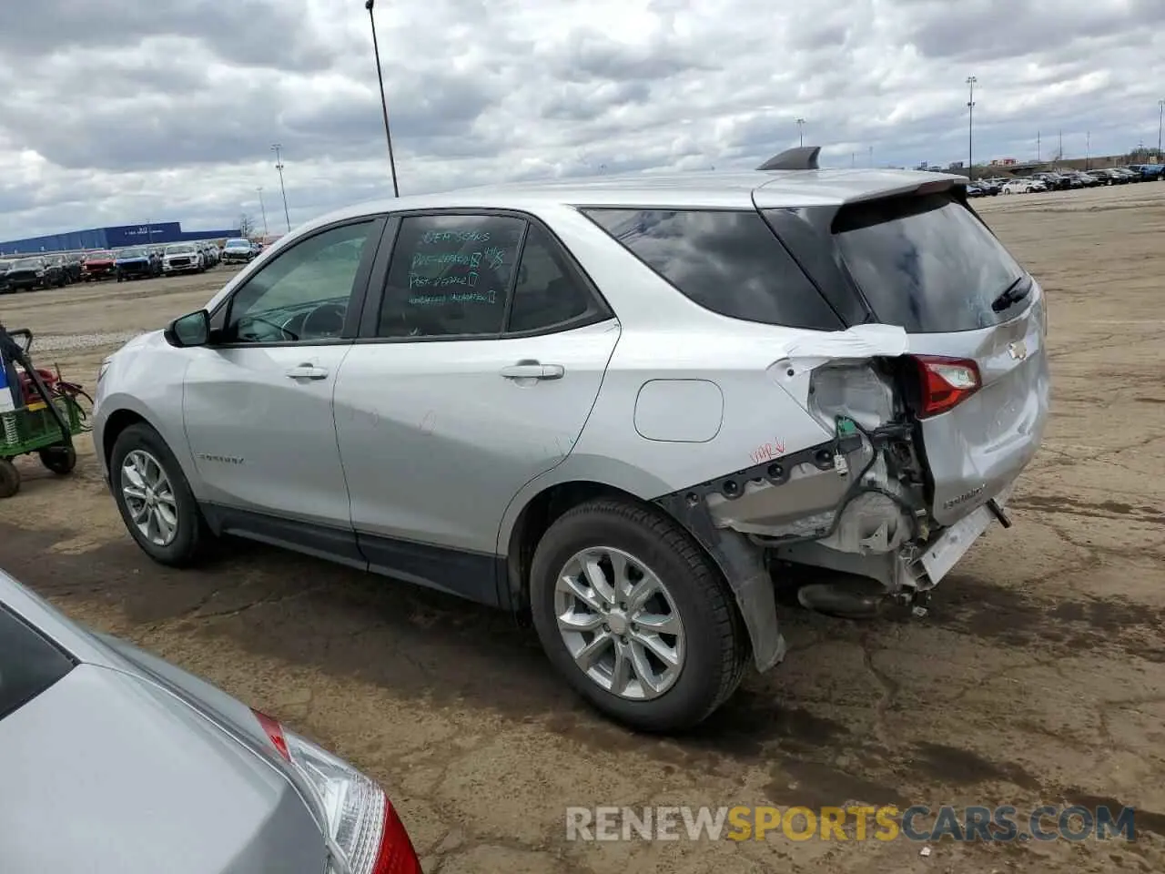 2 Photograph of a damaged car 3GNAXHEV5MS103648 CHEVROLET EQUINOX 2021
