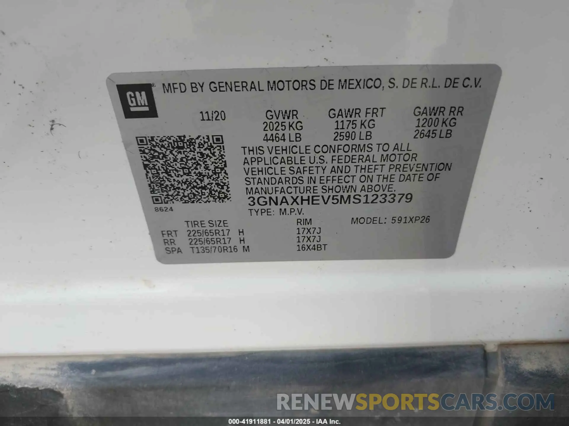 9 Photograph of a damaged car 3GNAXHEV5MS123379 CHEVROLET EQUINOX 2021