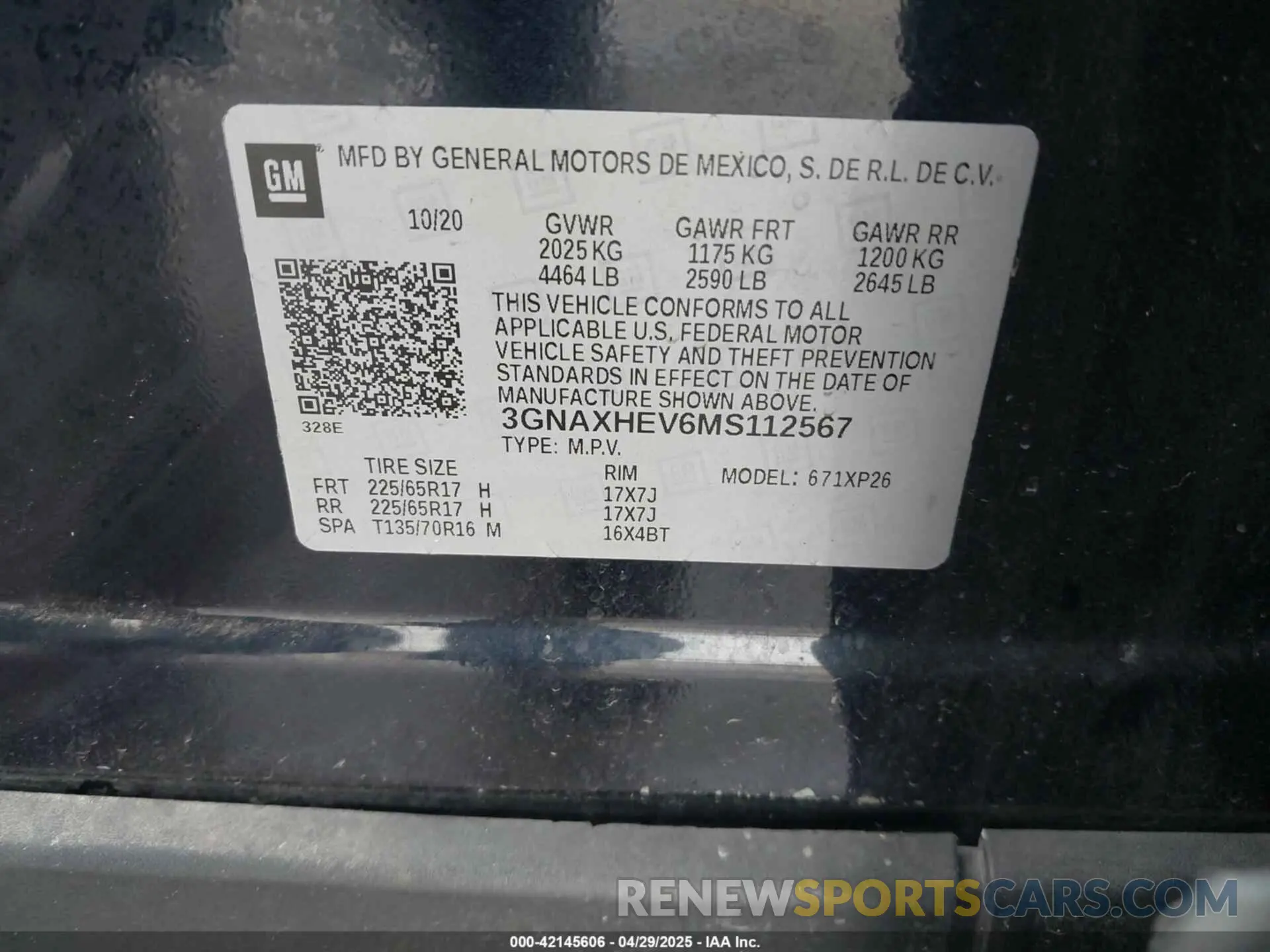 9 Photograph of a damaged car 3GNAXHEV6MS112567 CHEVROLET EQUINOX 2021