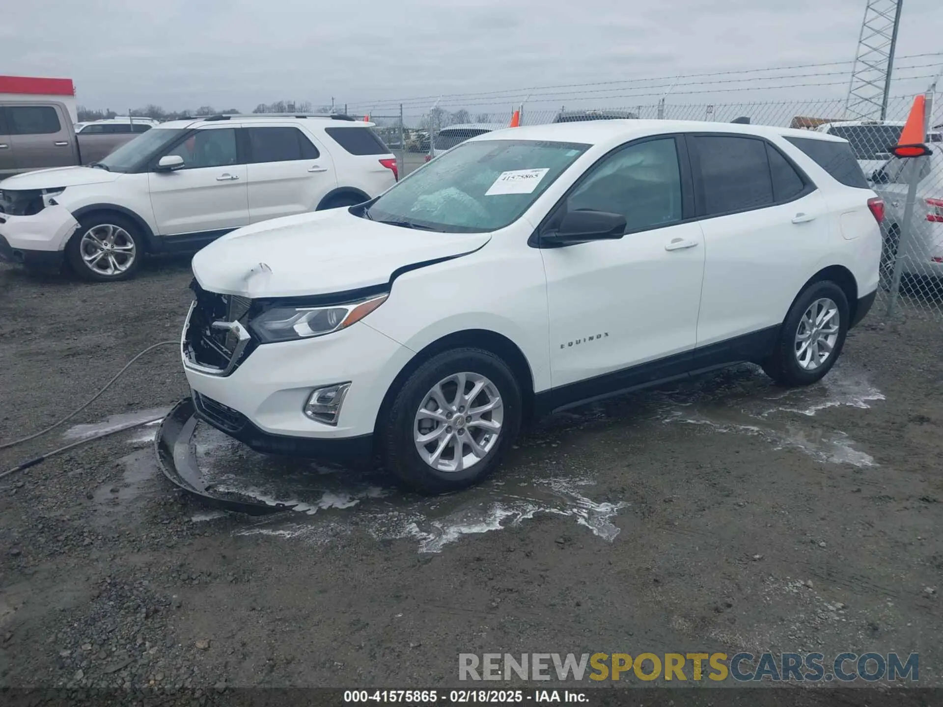 2 Photograph of a damaged car 3GNAXHEV7MS170476 CHEVROLET EQUINOX 2021