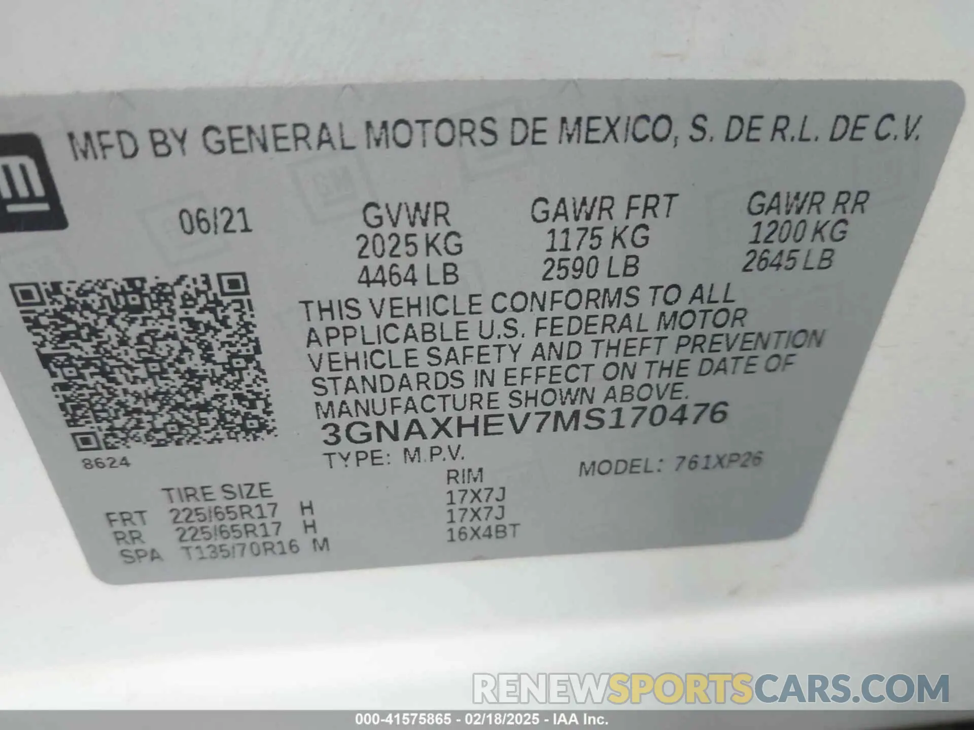 9 Photograph of a damaged car 3GNAXHEV7MS170476 CHEVROLET EQUINOX 2021