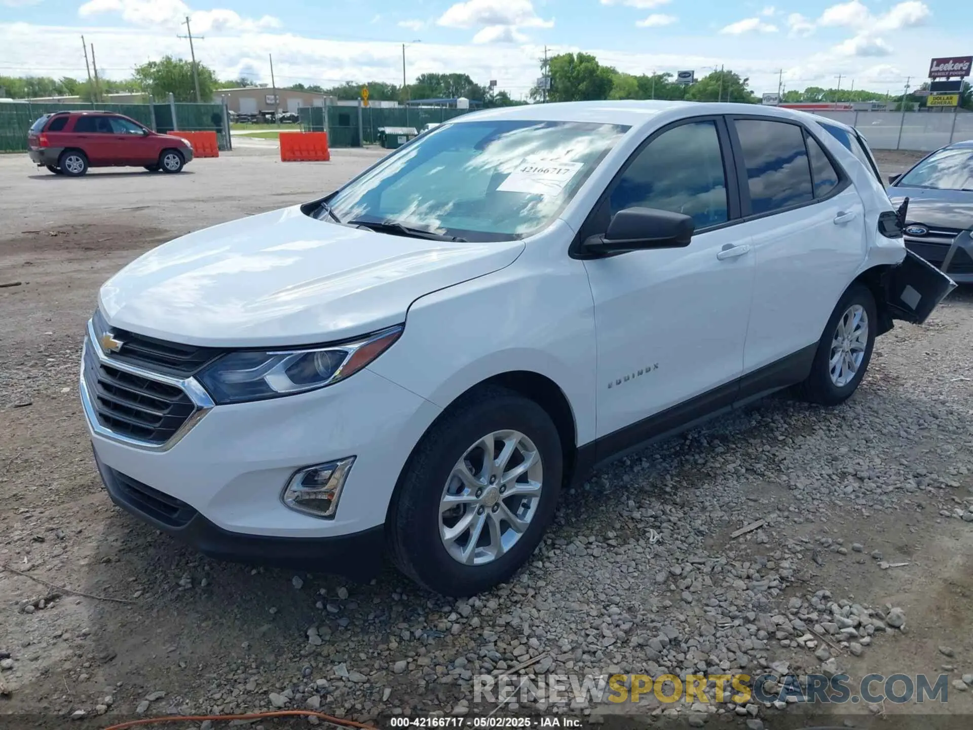 2 Photograph of a damaged car 3GNAXHEV7MS180490 CHEVROLET EQUINOX 2021