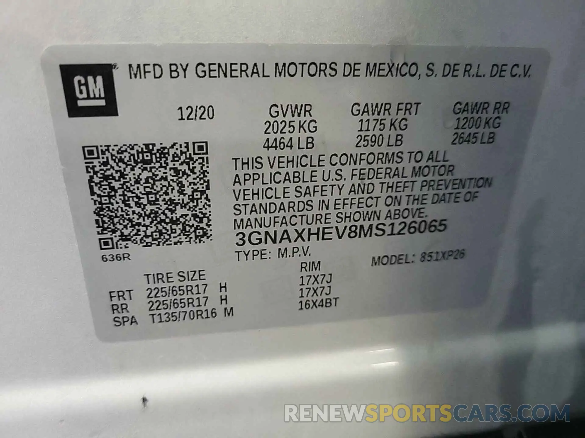 6 Photograph of a damaged car 3GNAXHEV8MS126065 CHEVROLET EQUINOX 2021