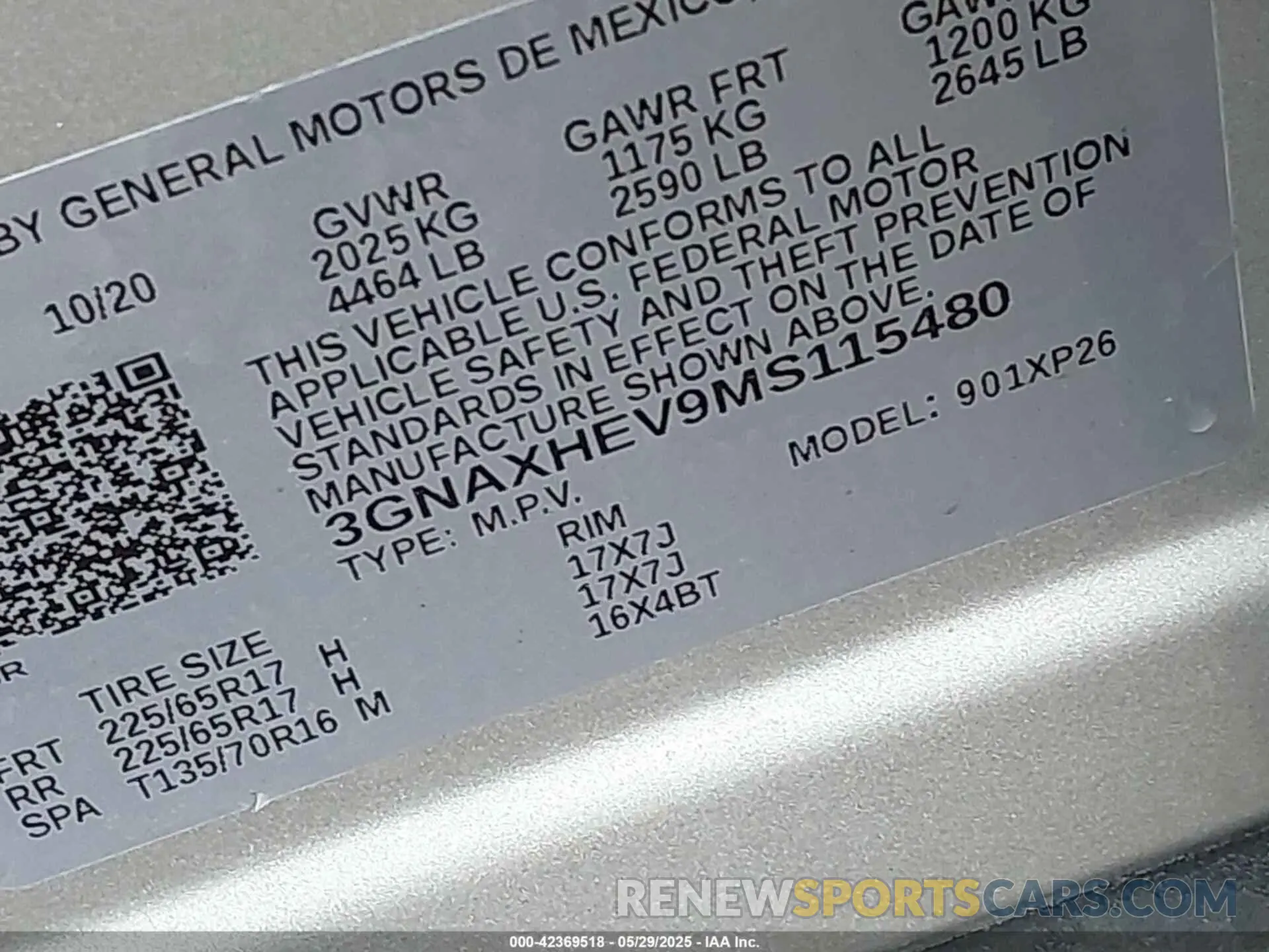 9 Photograph of a damaged car 3GNAXHEV9MS115480 CHEVROLET EQUINOX 2021