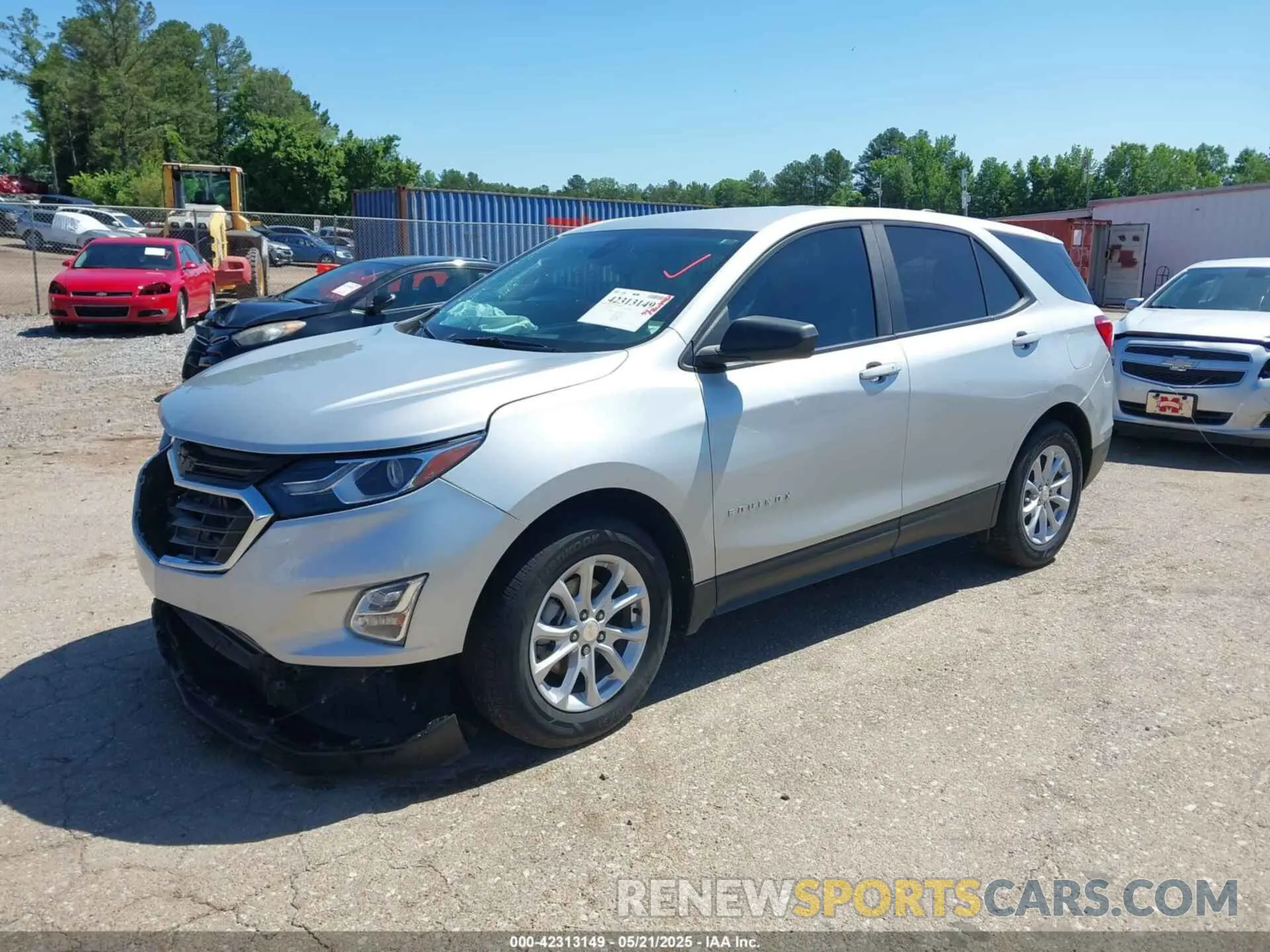 2 Photograph of a damaged car 3GNAXHEV9MS158412 CHEVROLET EQUINOX 2021