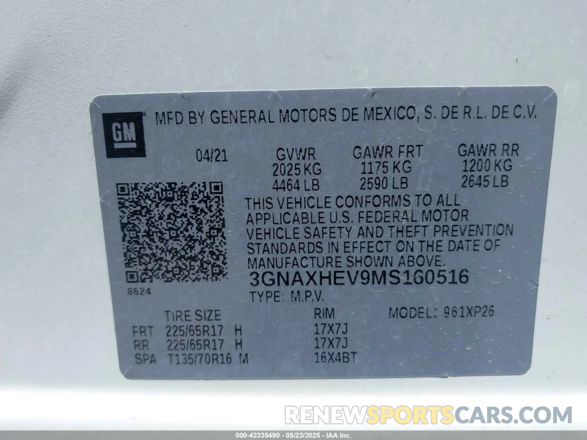 9 Photograph of a damaged car 3GNAXHEV9MS160516 CHEVROLET EQUINOX 2021