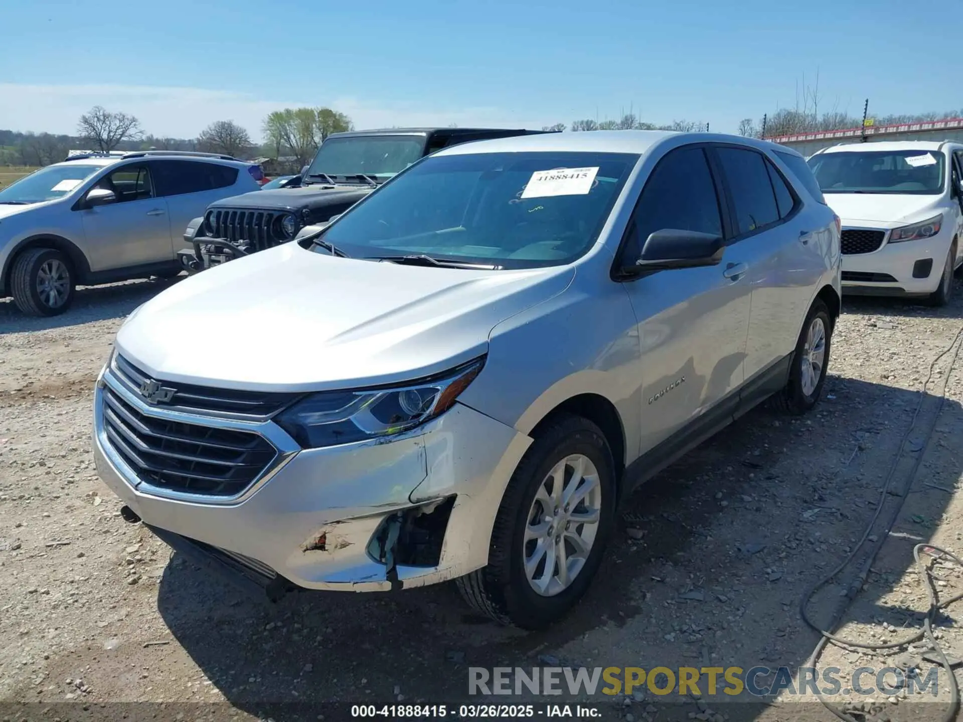 2 Photograph of a damaged car 3GNAXHEVXMS101913 CHEVROLET EQUINOX 2021