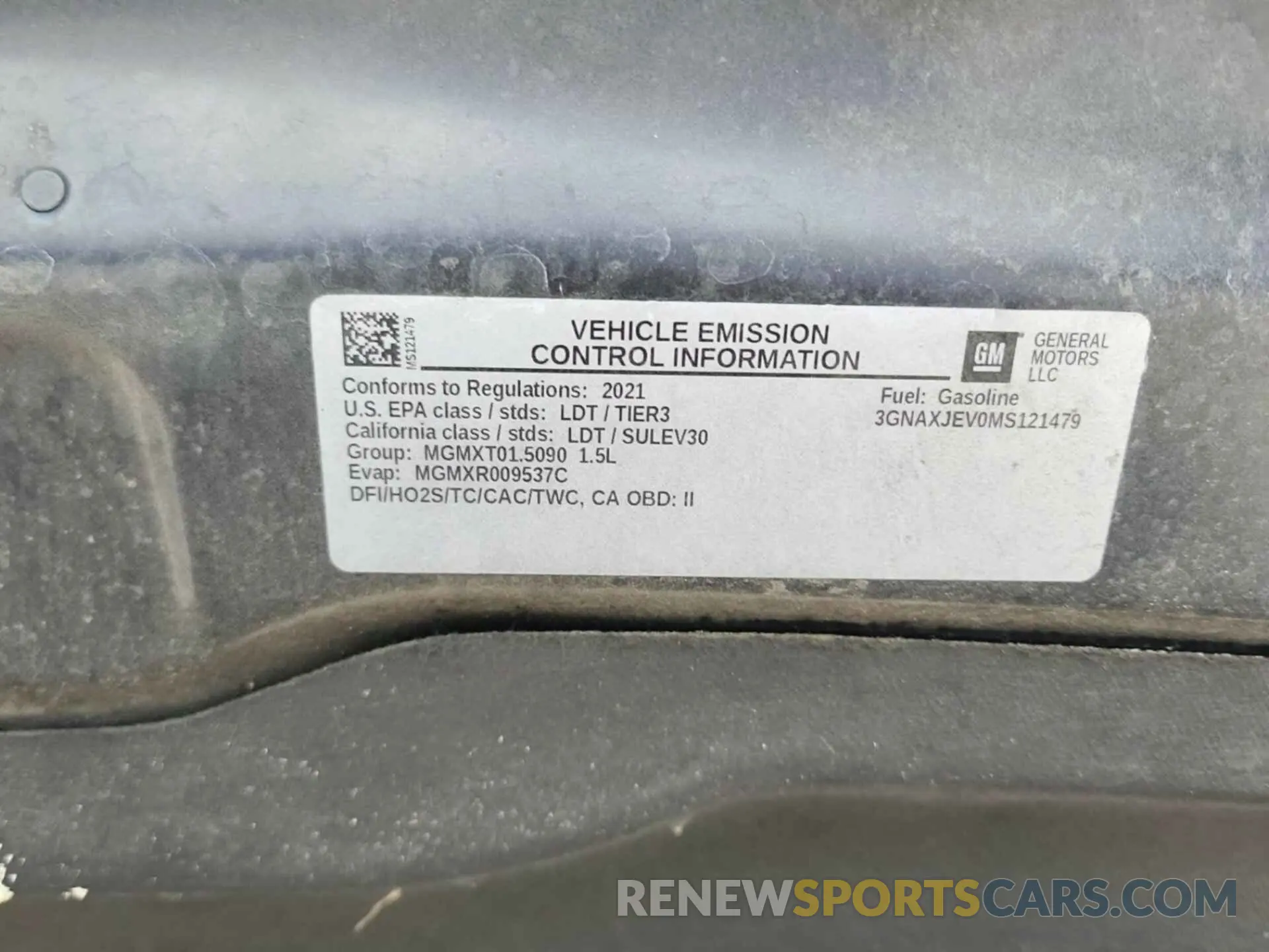 14 Photograph of a damaged car 3GNAXJEV0MS121479 CHEVROLET EQUINOX 2021