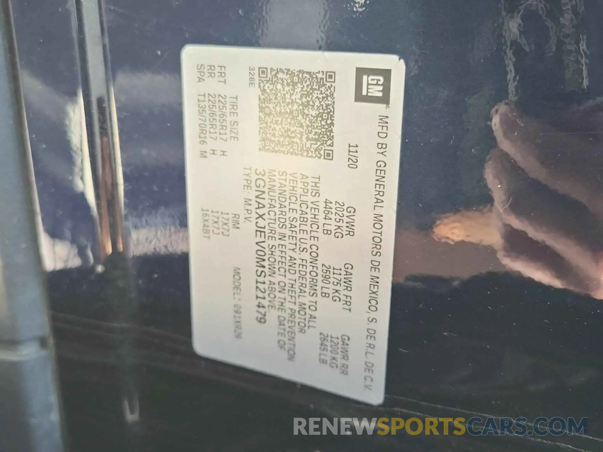 26 Photograph of a damaged car 3GNAXJEV0MS121479 CHEVROLET EQUINOX 2021