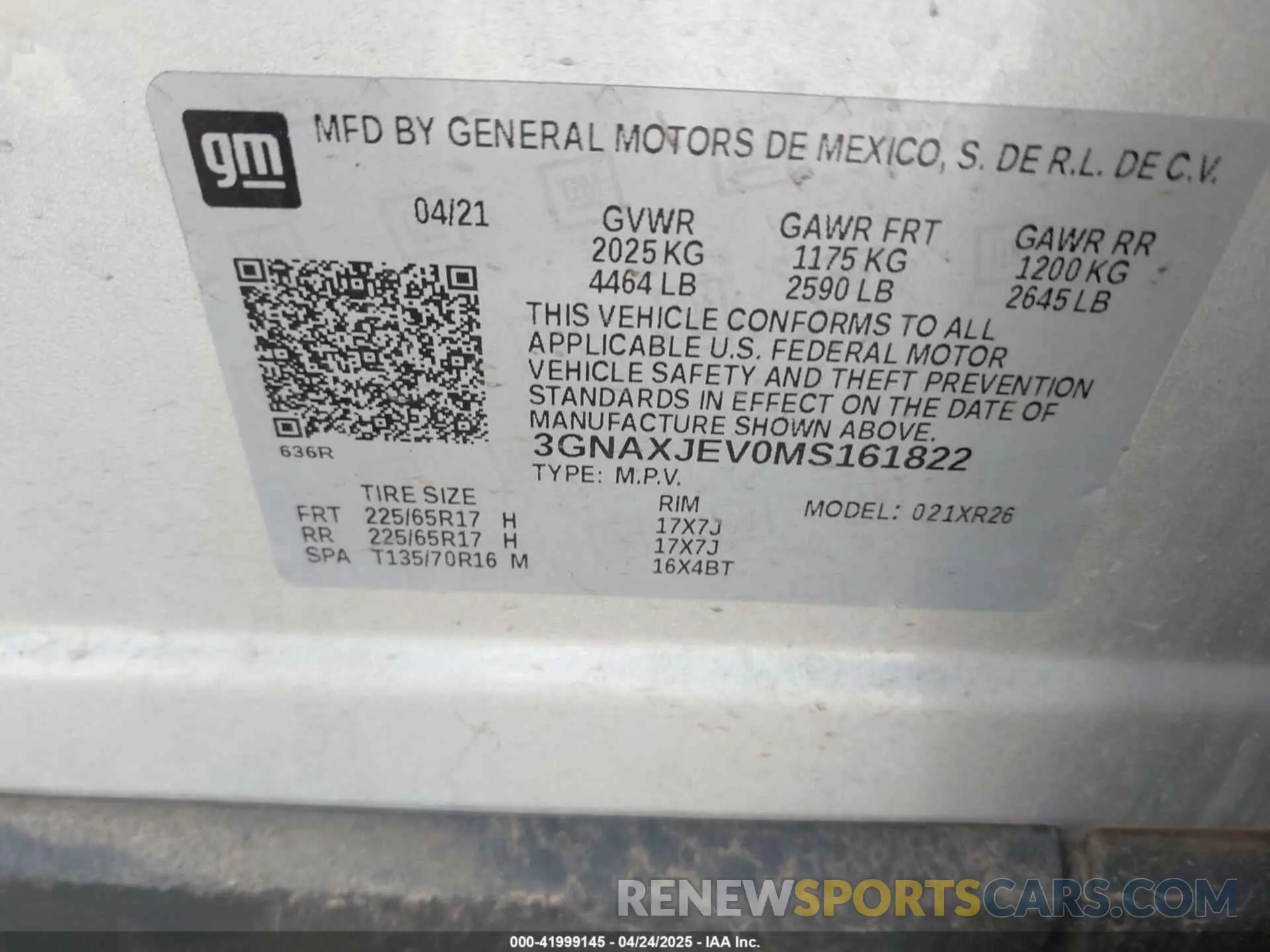 9 Photograph of a damaged car 3GNAXJEV0MS161822 CHEVROLET EQUINOX 2021