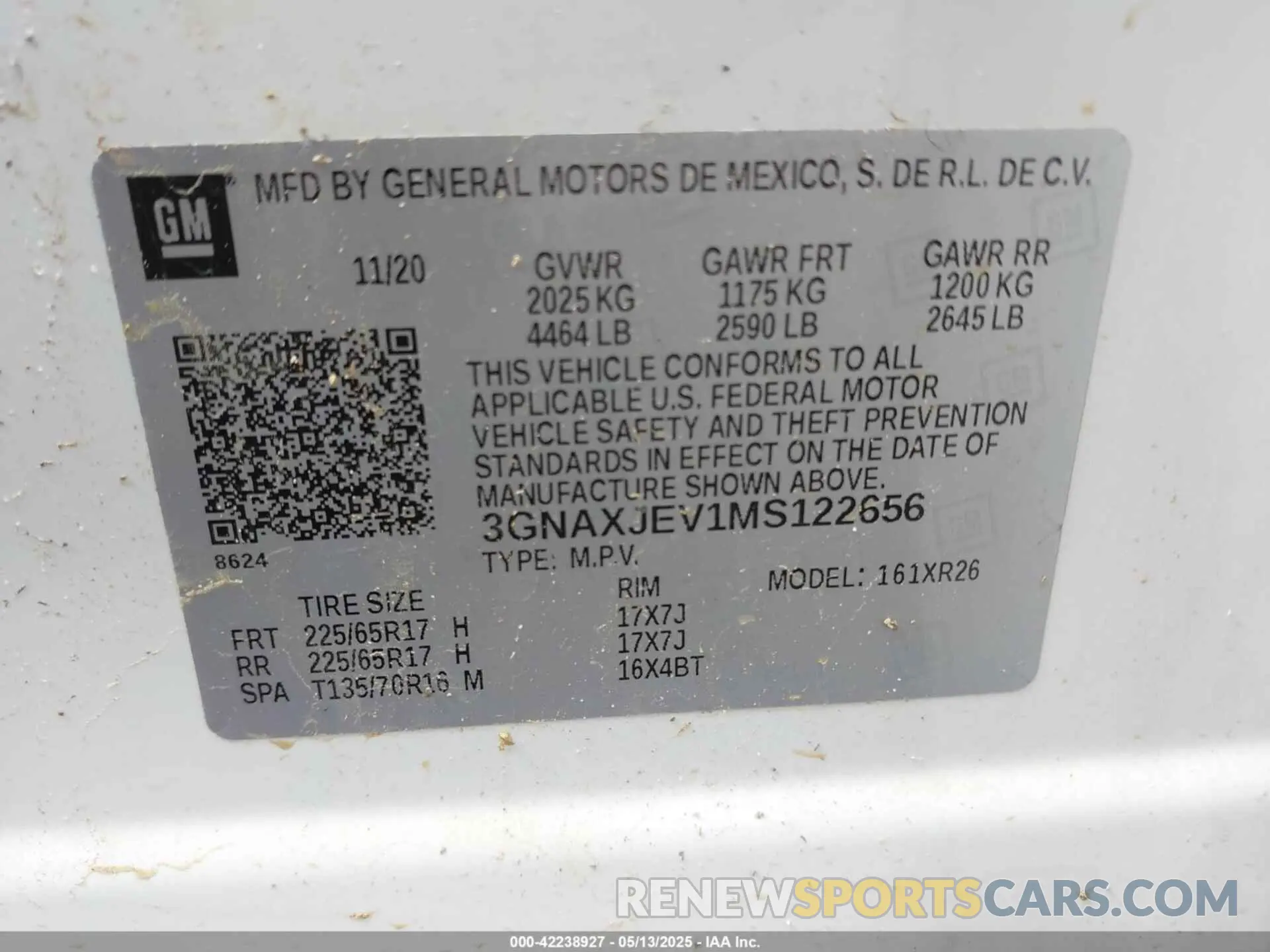 9 Photograph of a damaged car 3GNAXJEV1MS122656 CHEVROLET EQUINOX 2021