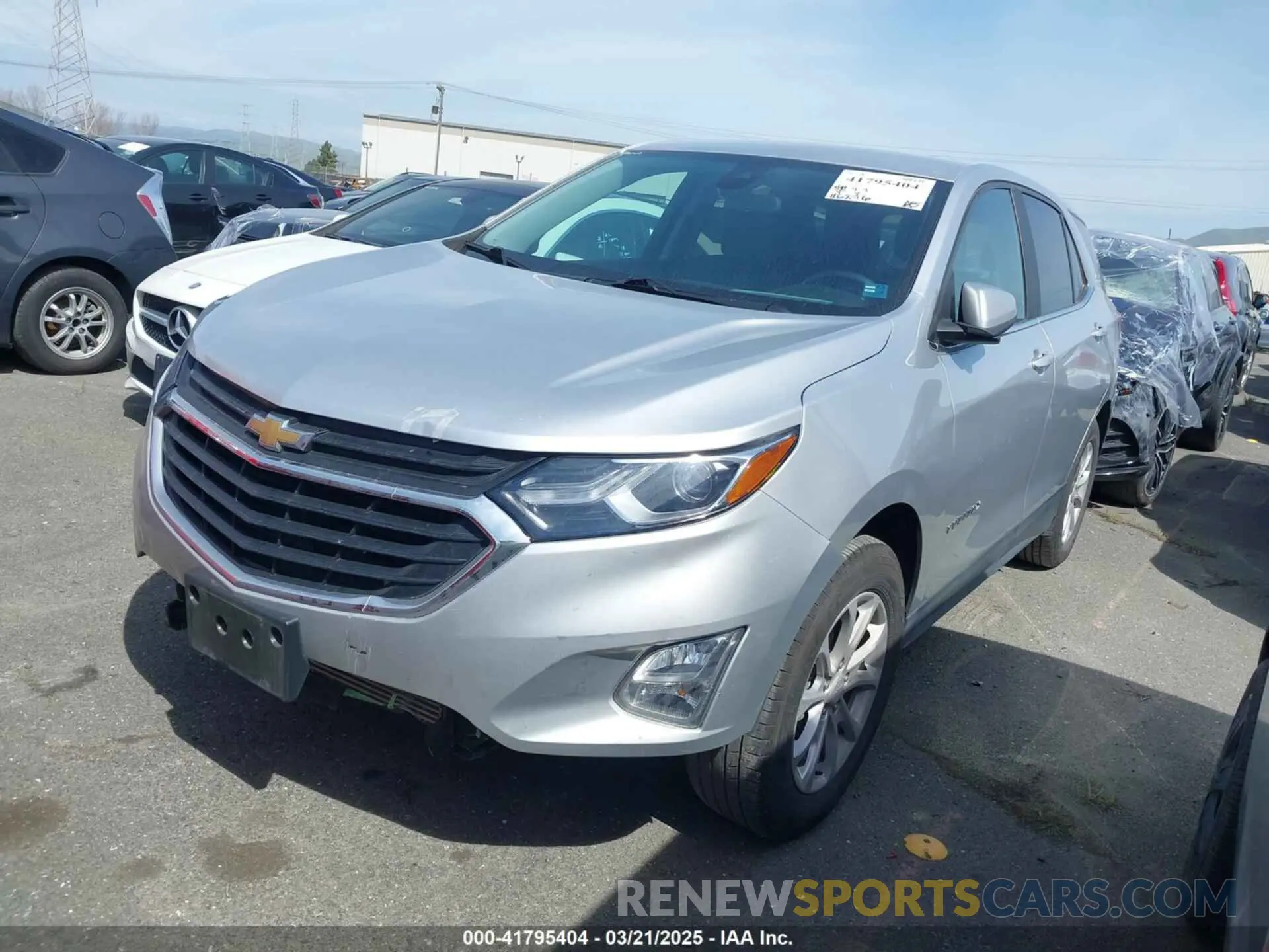 2 Photograph of a damaged car 3GNAXJEV7MS162546 CHEVROLET EQUINOX 2021