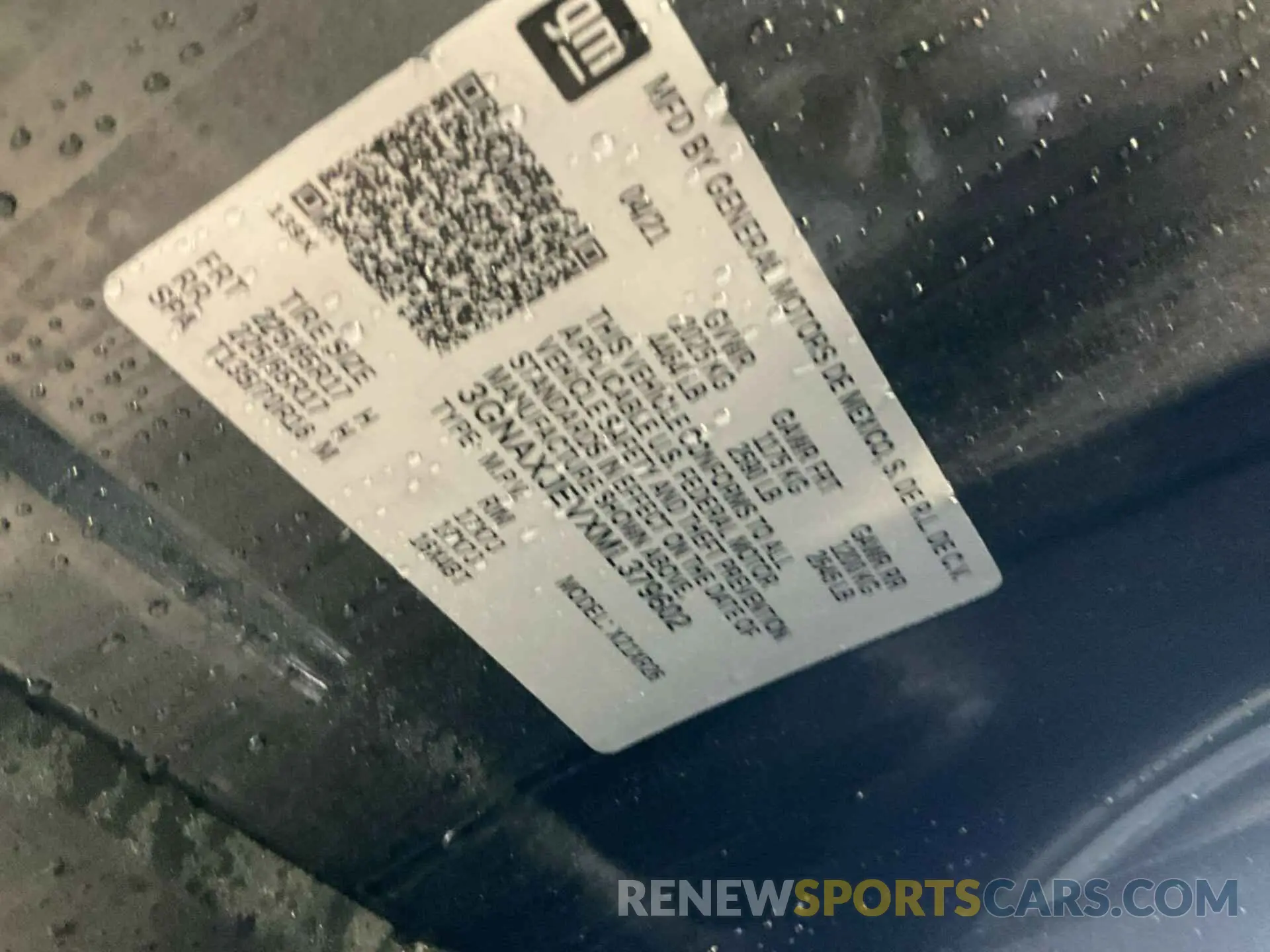 21 Photograph of a damaged car 3GNAXJEVXML379602 CHEVROLET EQUINOX 2021