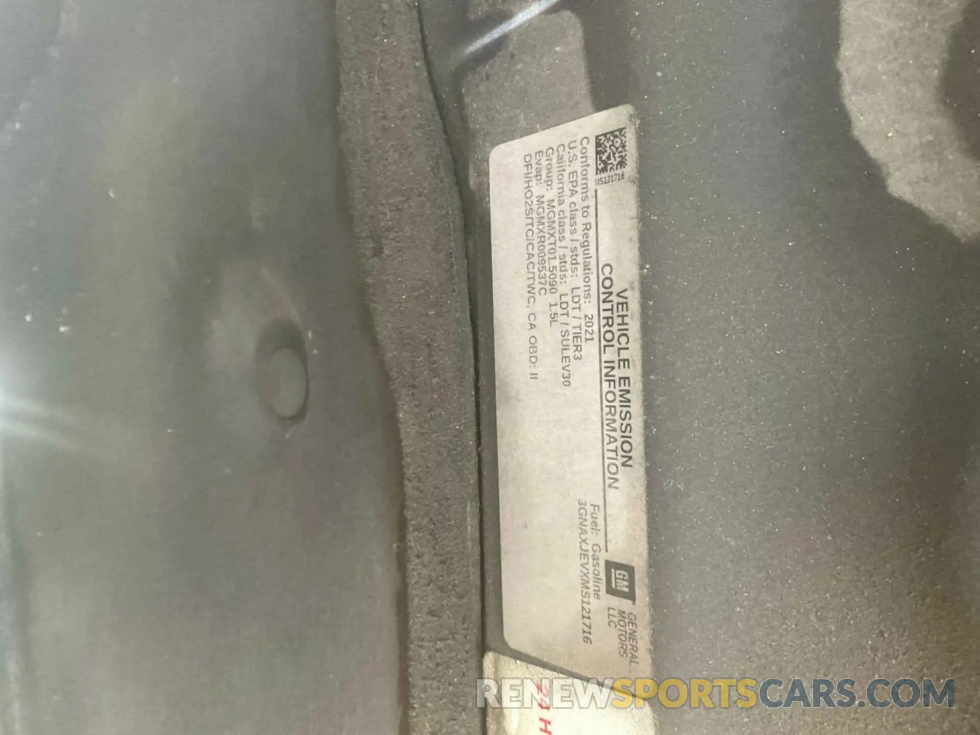 3 Photograph of a damaged car 3GNAXJEVXMS121716 CHEVROLET EQUINOX 2021