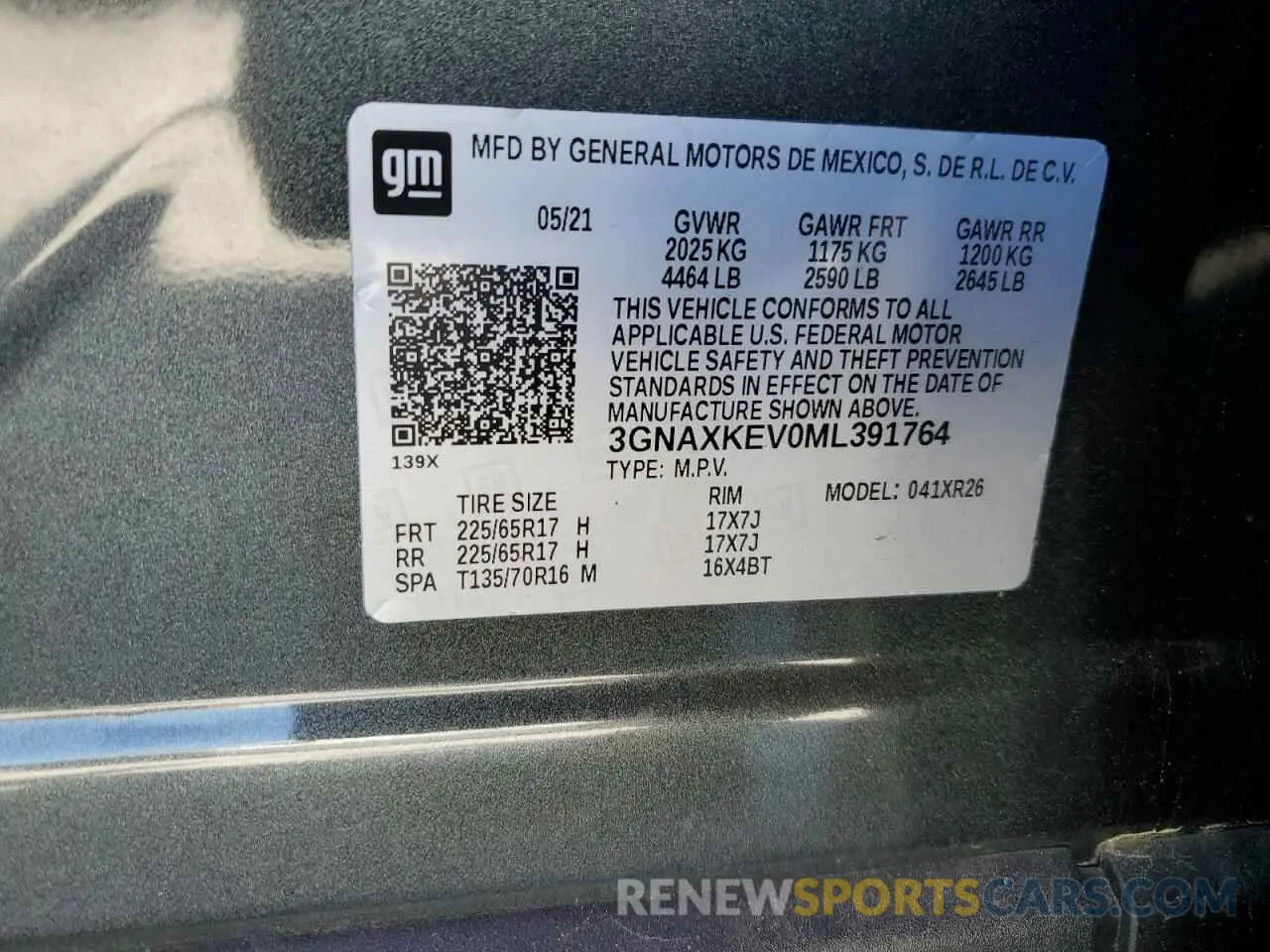 13 Photograph of a damaged car 3GNAXKEV0ML391764 CHEVROLET EQUINOX 2021