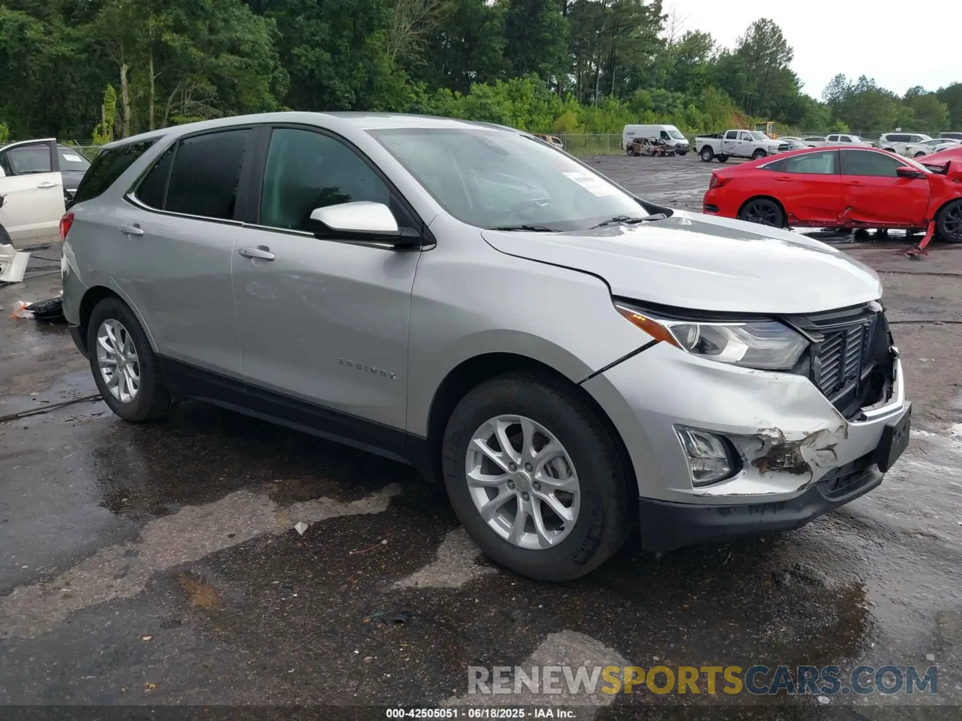 1 Photograph of a damaged car 3GNAXKEV1MS106866 CHEVROLET EQUINOX 2021