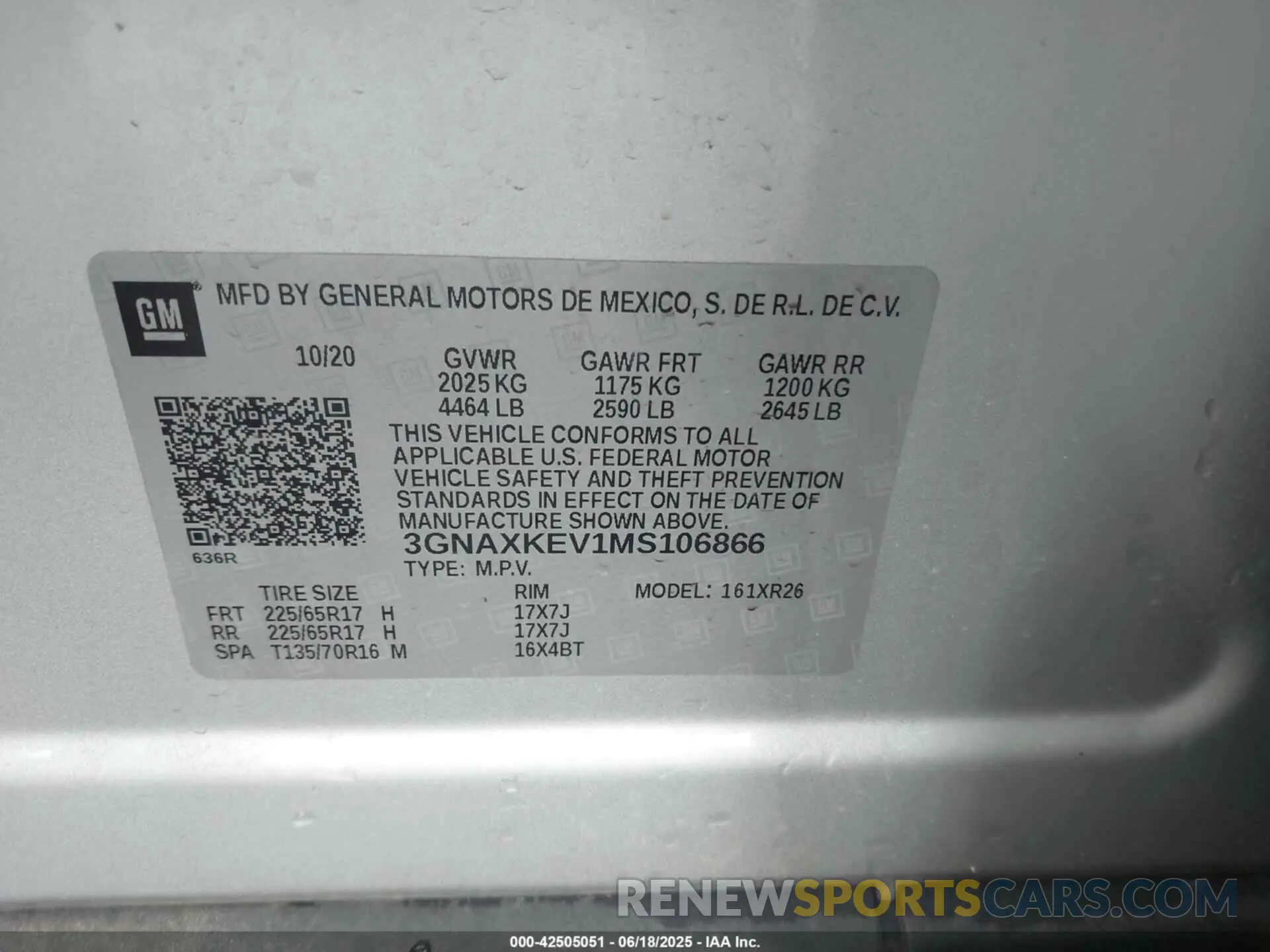 9 Photograph of a damaged car 3GNAXKEV1MS106866 CHEVROLET EQUINOX 2021