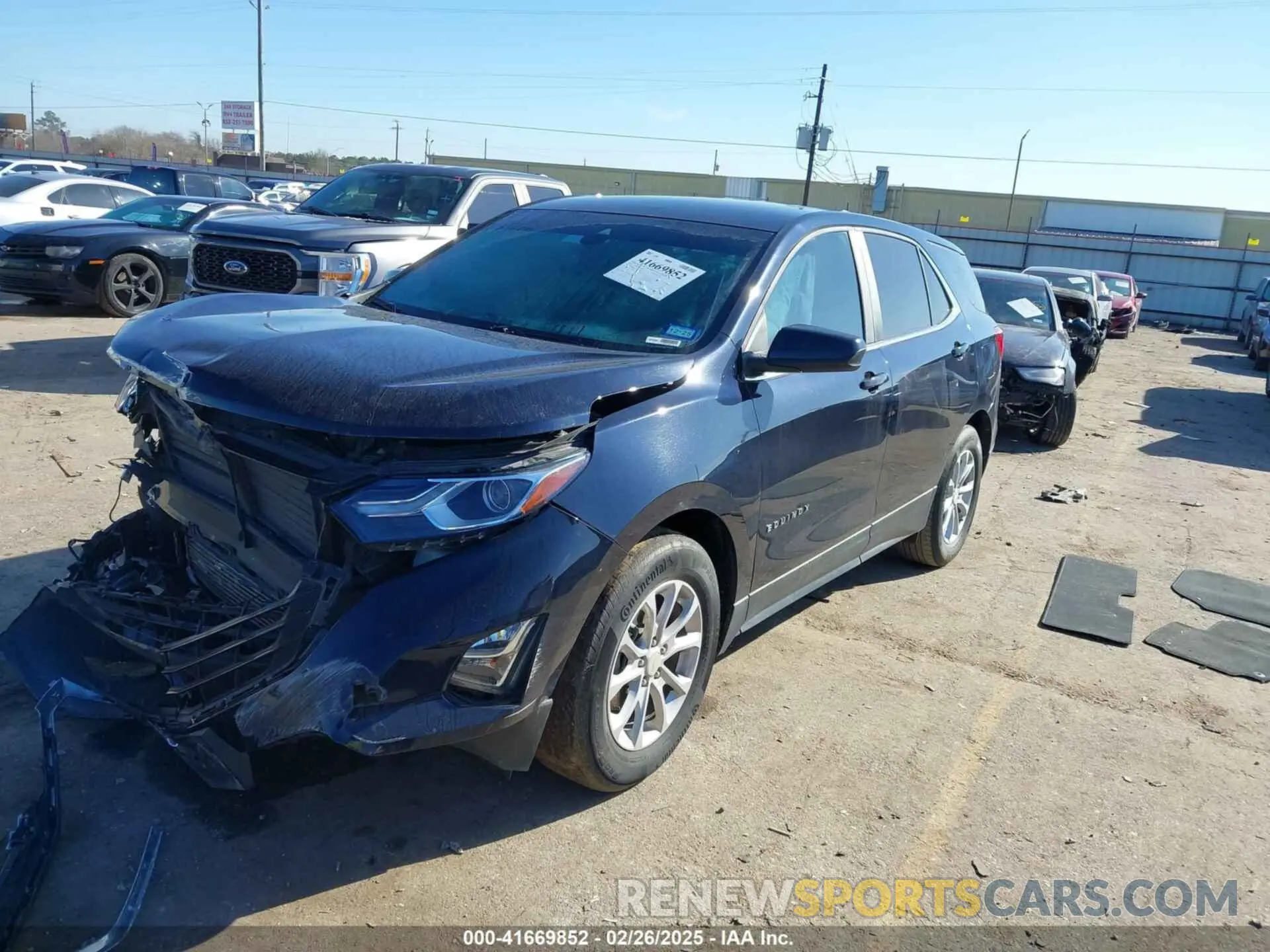 2 Photograph of a damaged car 3GNAXKEV1MS129189 CHEVROLET EQUINOX 2021