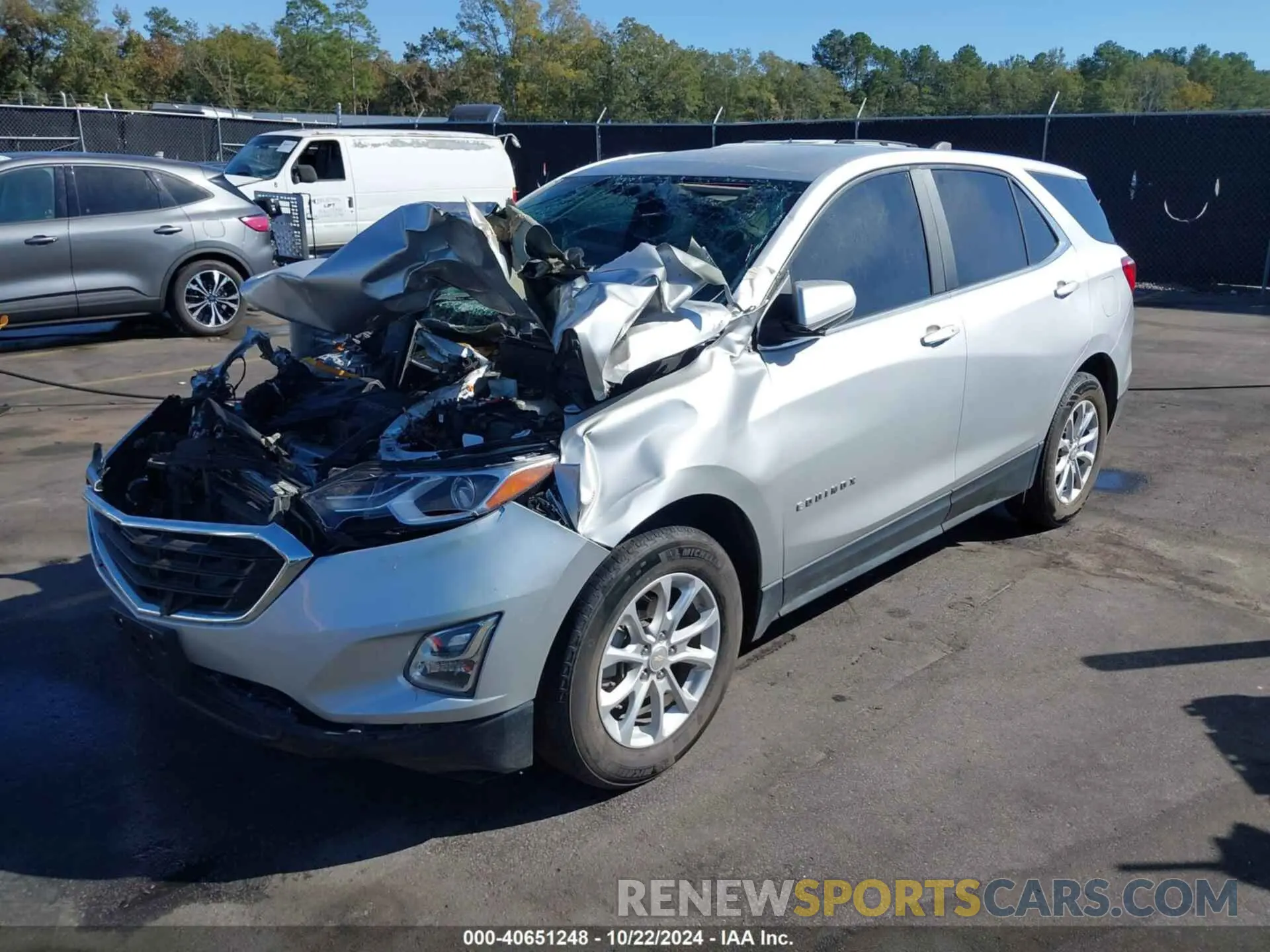 2 Photograph of a damaged car 3GNAXKEV1MS131525 CHEVROLET EQUINOX 2021