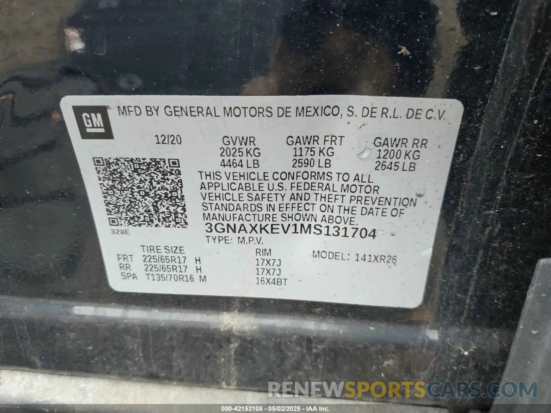9 Photograph of a damaged car 3GNAXKEV1MS131704 CHEVROLET EQUINOX 2021