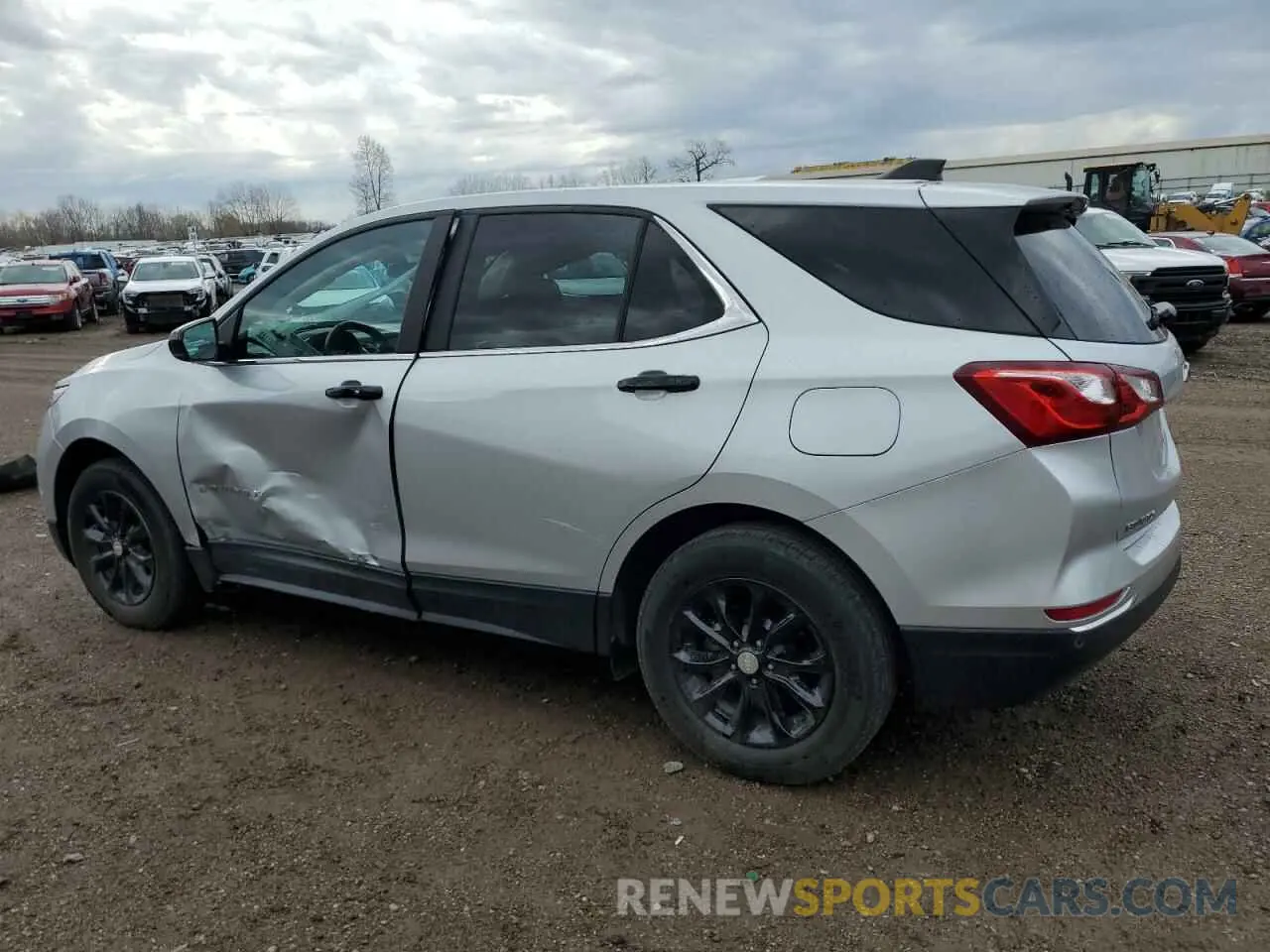 2 Photograph of a damaged car 3GNAXKEV3ML395615 CHEVROLET EQUINOX 2021