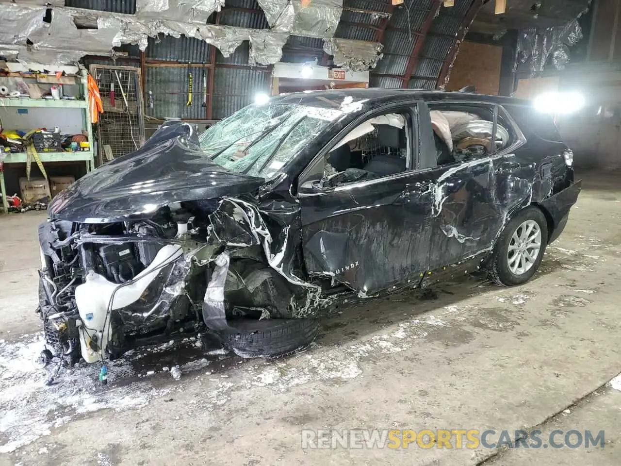 1 Photograph of a damaged car 3GNAXKEV4ML313620 CHEVROLET EQUINOX 2021