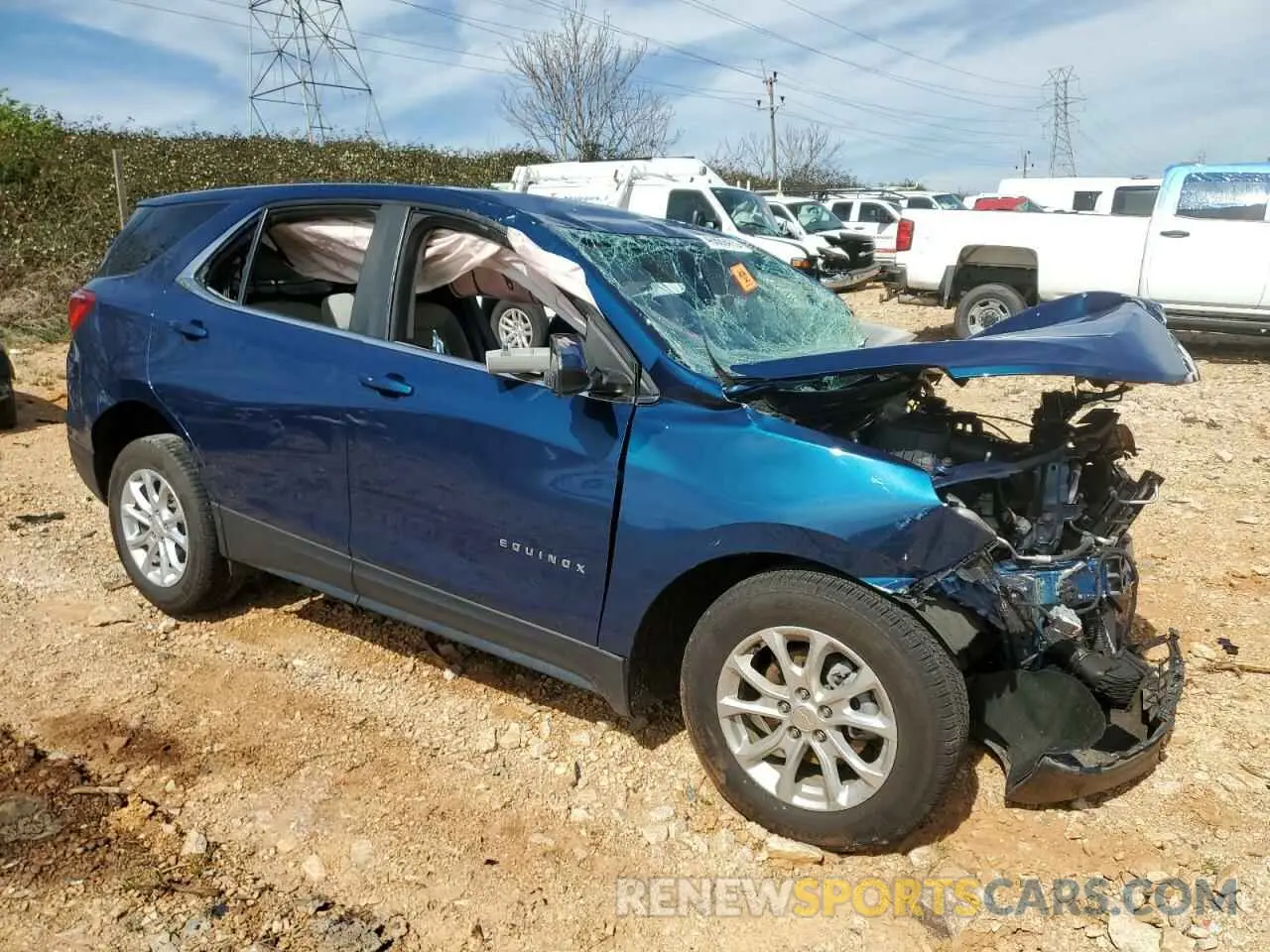 4 Photograph of a damaged car 3GNAXKEV4ML352286 CHEVROLET EQUINOX 2021