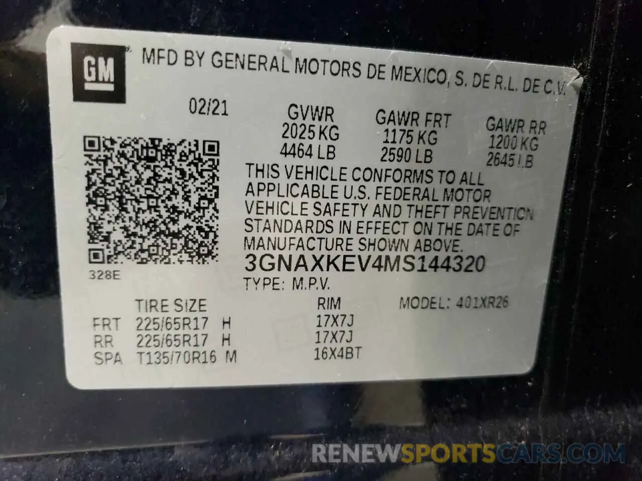 13 Photograph of a damaged car 3GNAXKEV4MS144320 CHEVROLET EQUINOX 2021