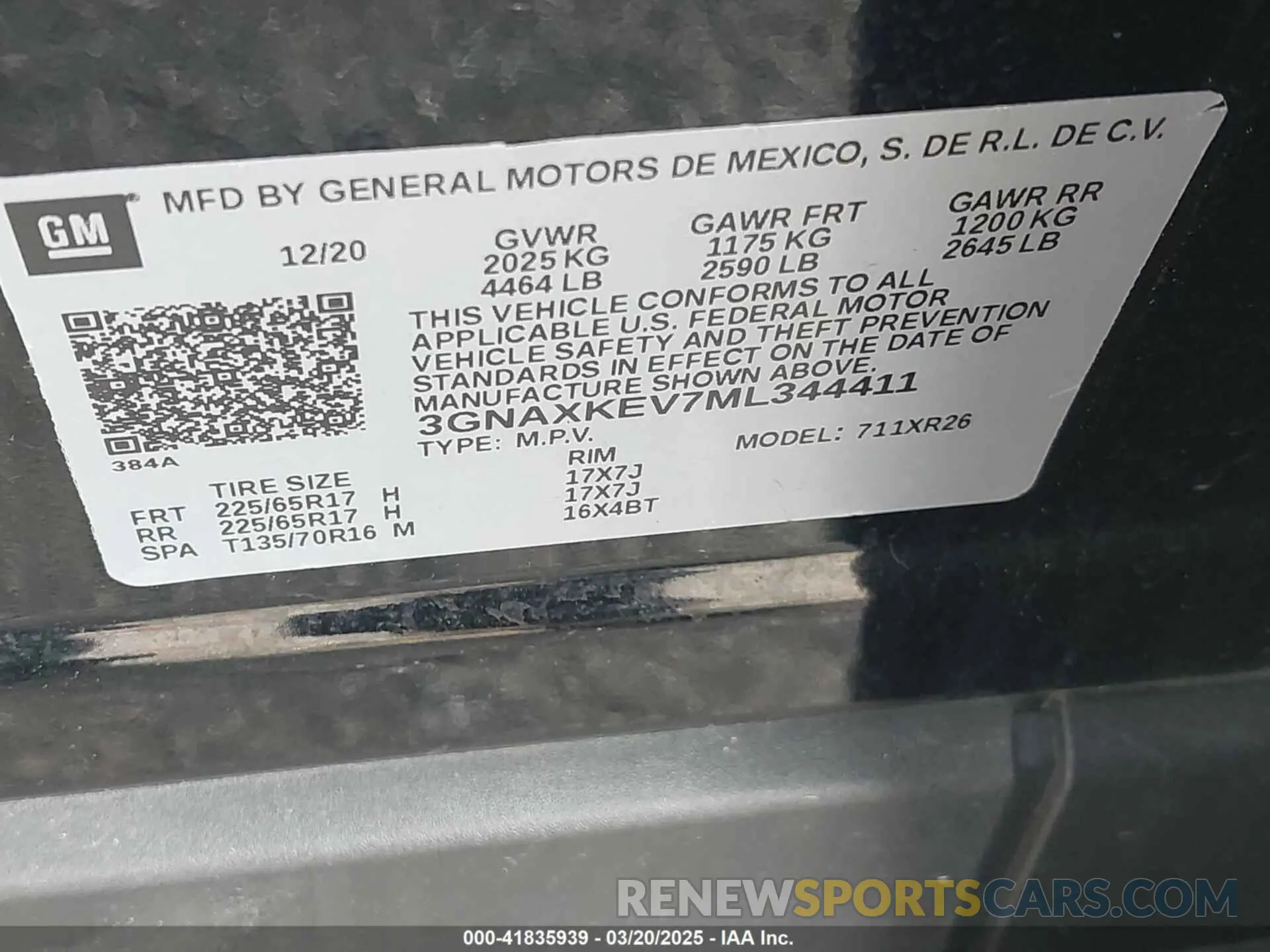 9 Photograph of a damaged car 3GNAXKEV7ML344411 CHEVROLET EQUINOX 2021