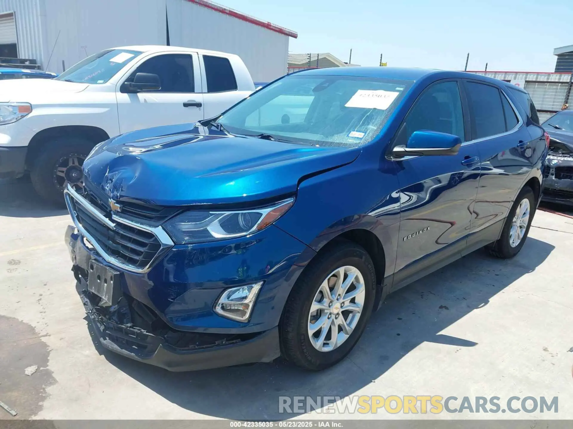 2 Photograph of a damaged car 3GNAXKEV7ML365811 CHEVROLET EQUINOX 2021