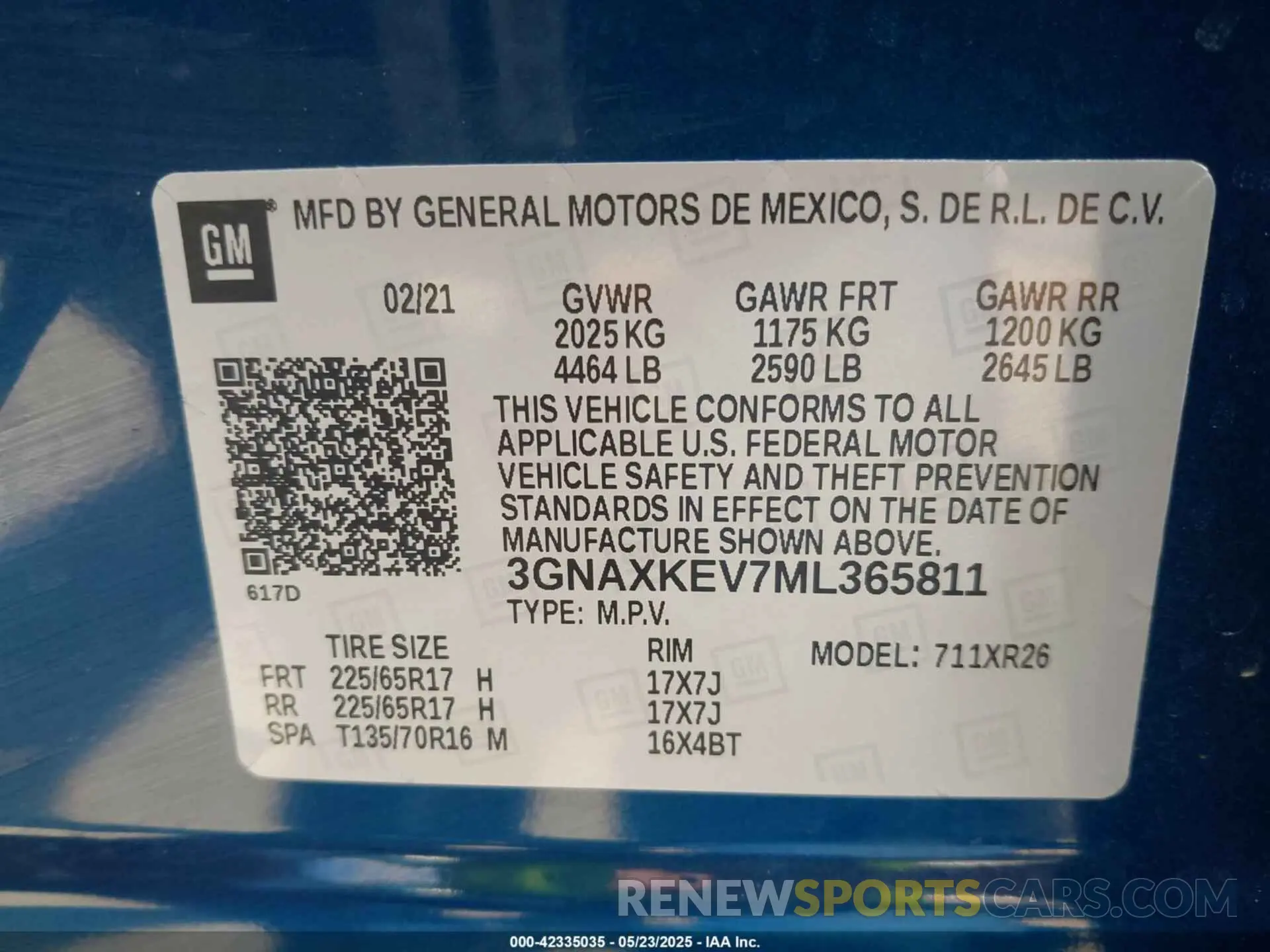9 Photograph of a damaged car 3GNAXKEV7ML365811 CHEVROLET EQUINOX 2021