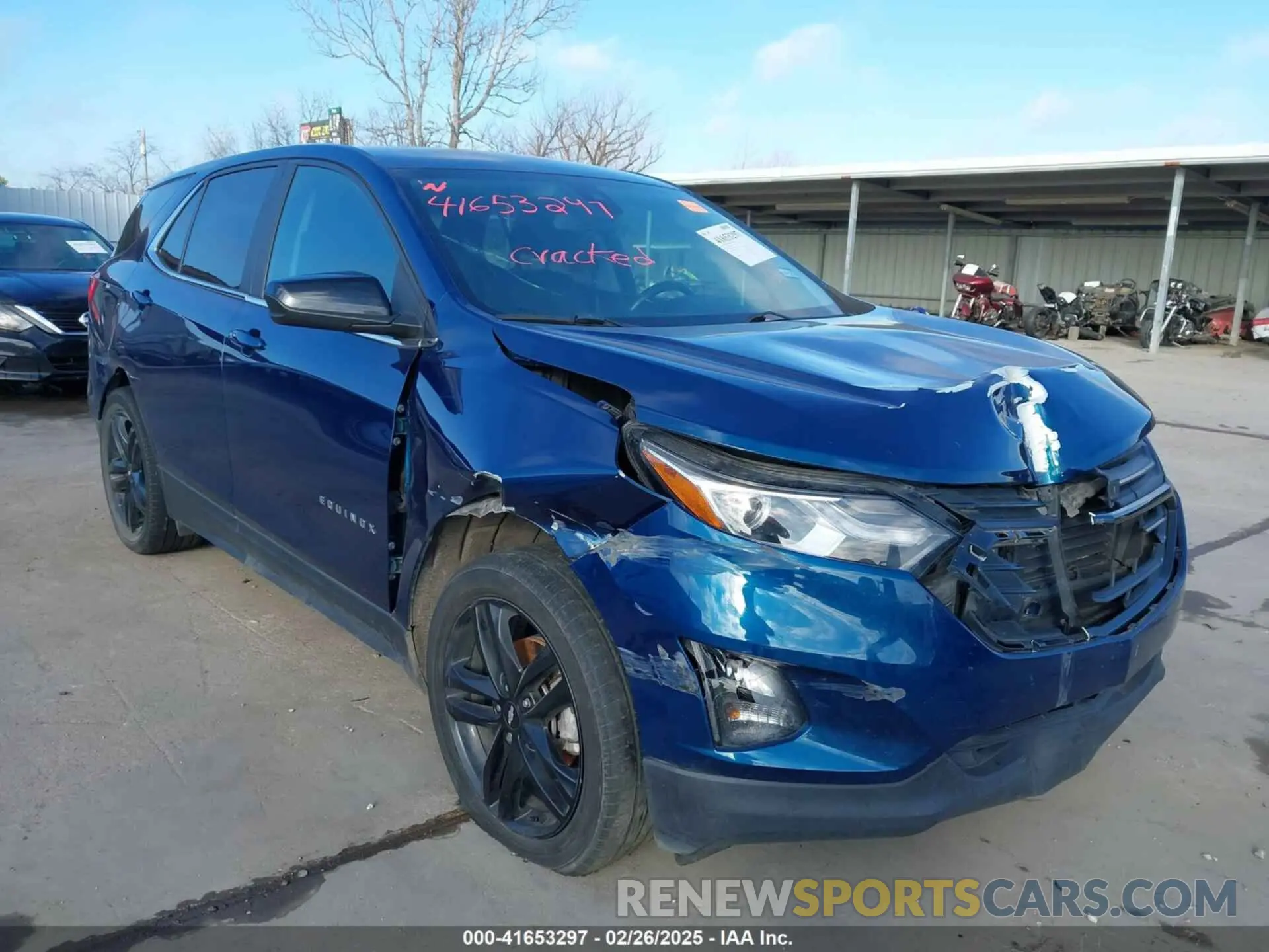 1 Photograph of a damaged car 3GNAXKEV7ML366165 CHEVROLET EQUINOX 2021