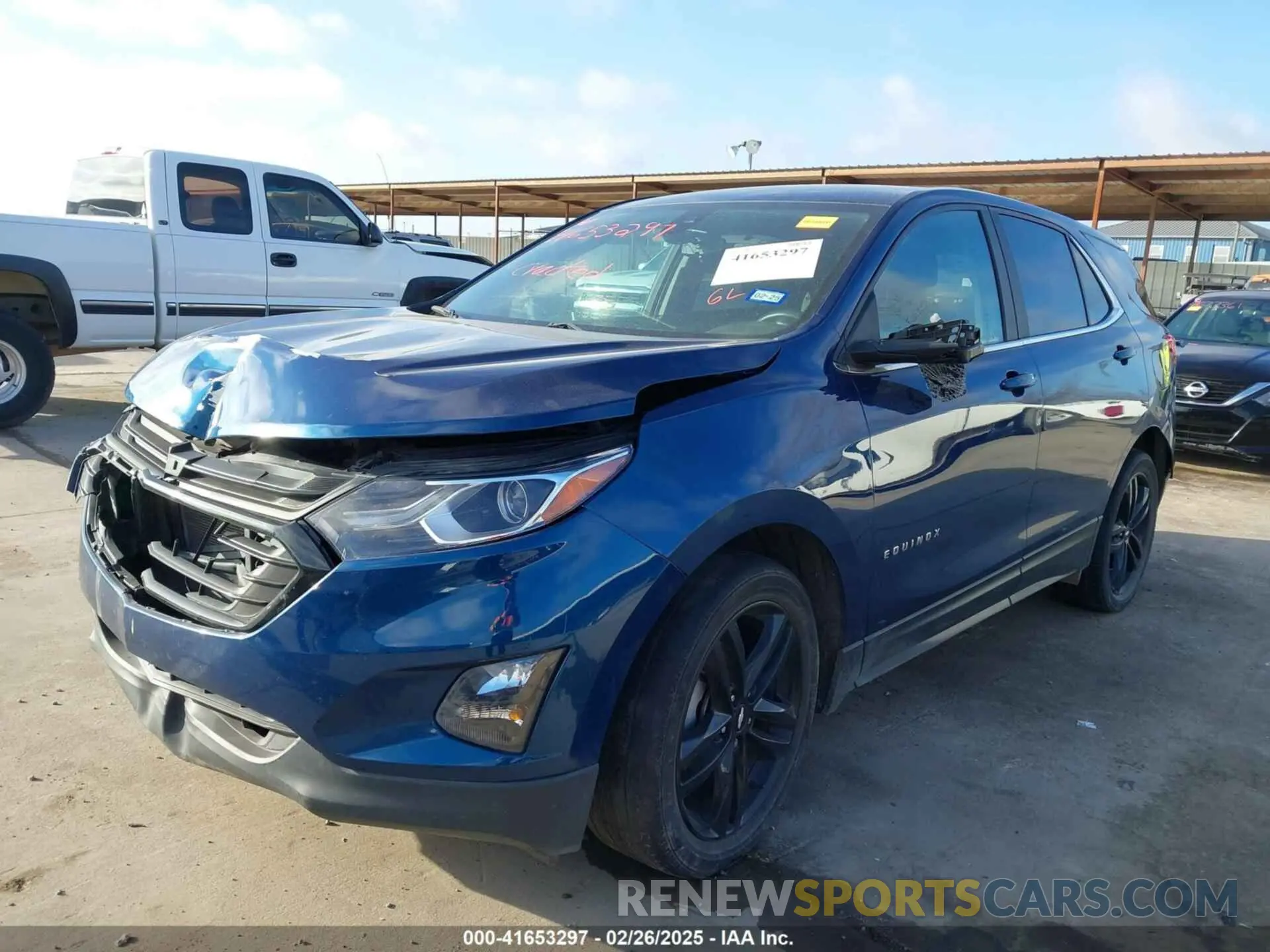 2 Photograph of a damaged car 3GNAXKEV7ML366165 CHEVROLET EQUINOX 2021