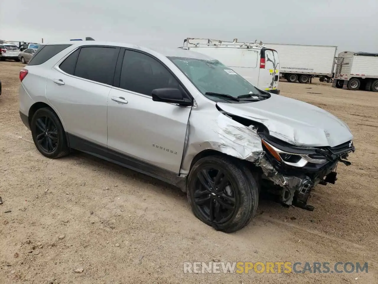 4 Photograph of a damaged car 3GNAXKEV7ML370846 CHEVROLET EQUINOX 2021