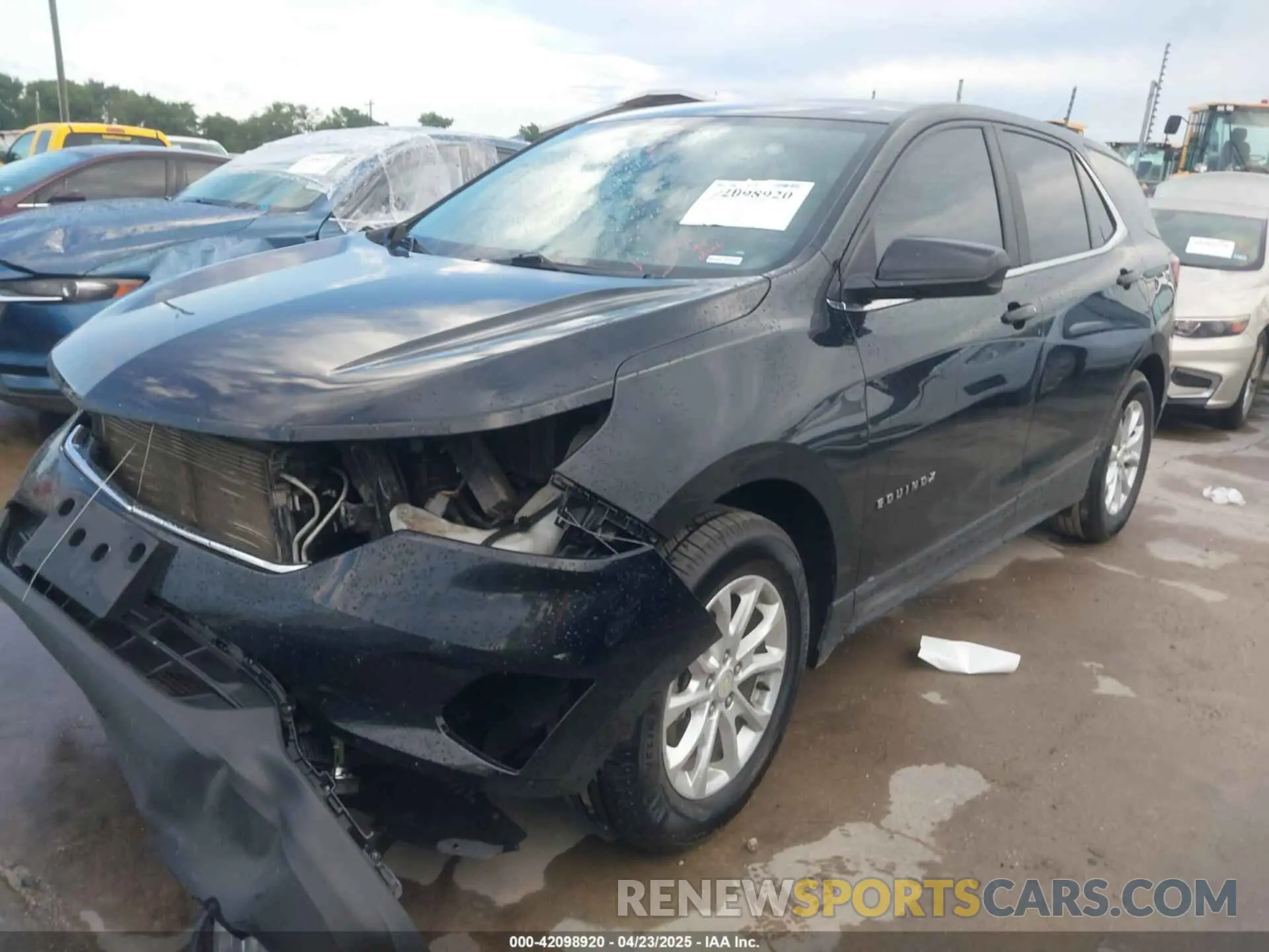 2 Photograph of a damaged car 3GNAXKEV7ML398596 CHEVROLET EQUINOX 2021