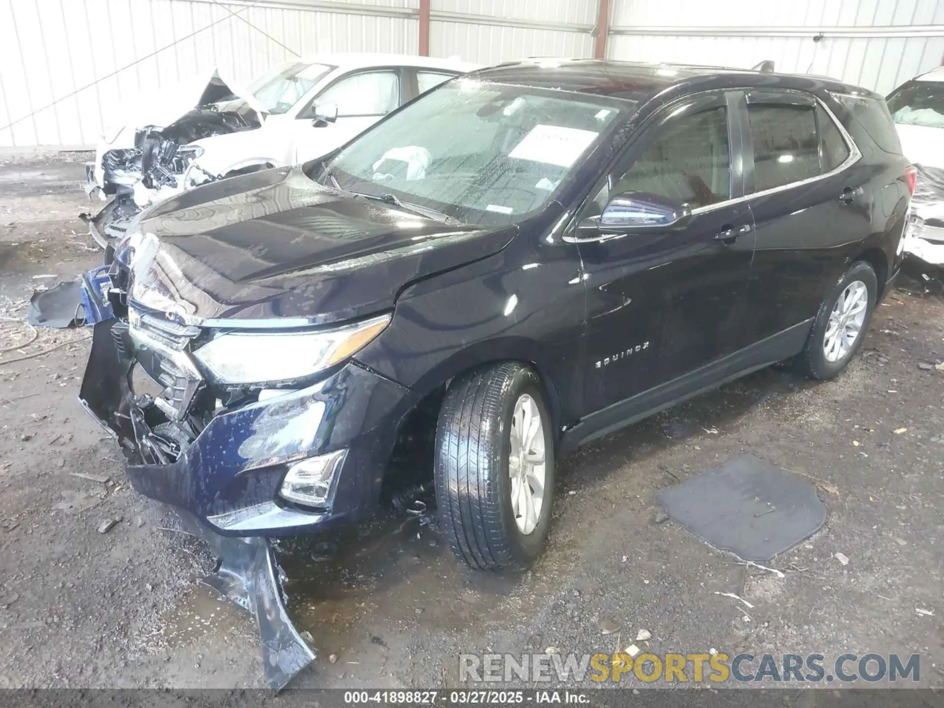 2 Photograph of a damaged car 3GNAXKEVXMS125514 CHEVROLET EQUINOX 2021