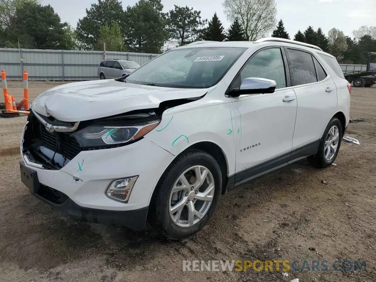 1 Photograph of a damaged car 3GNAXNEV1MS109834 CHEVROLET EQUINOX 2021