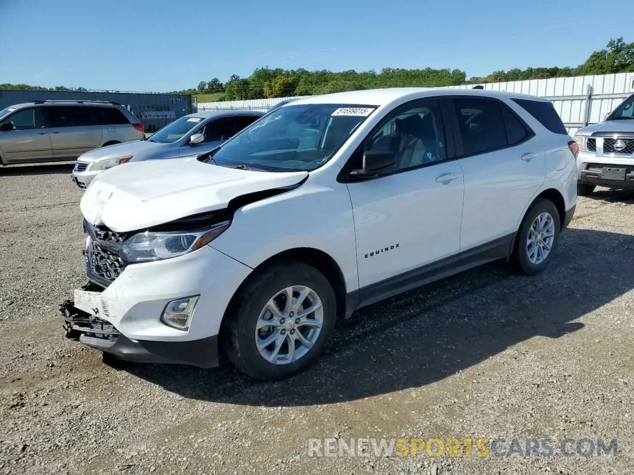 1 Photograph of a damaged car 3GNAXSEVXMS143818 CHEVROLET EQUINOX 2021