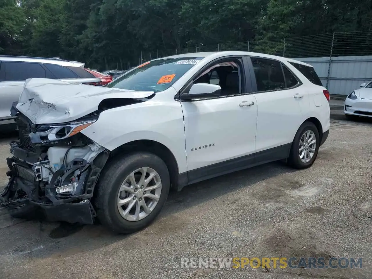 1 Photograph of a damaged car 3GNAXTEV2MS133077 CHEVROLET EQUINOX 2021