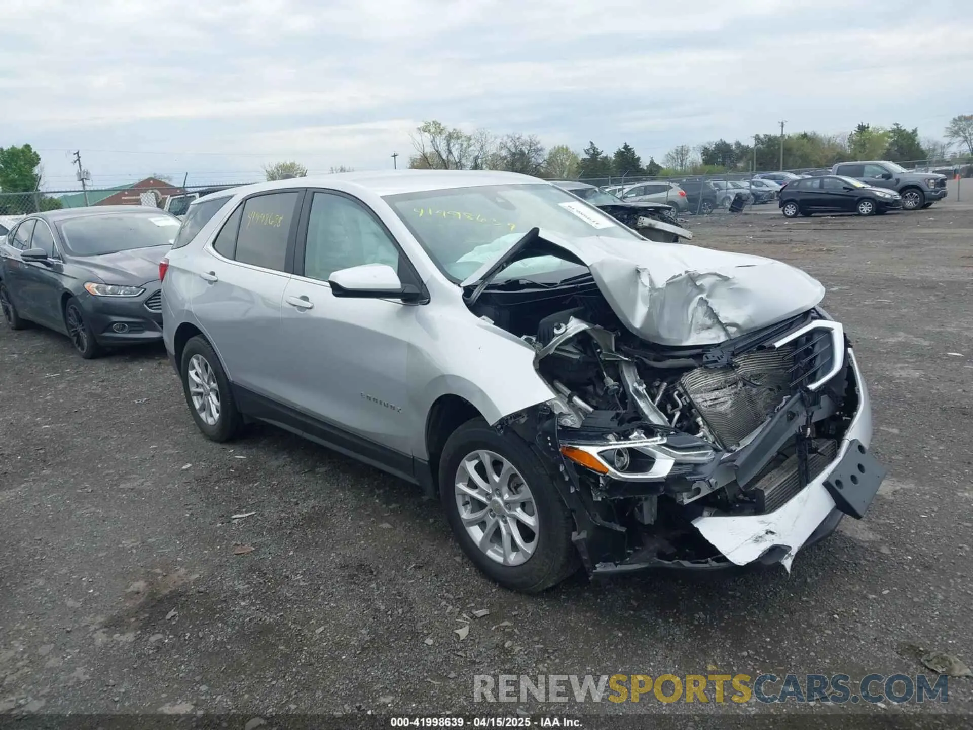 1 Photograph of a damaged car 3GNAXTEV2MS143317 CHEVROLET EQUINOX 2021
